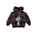 Benetton x Peanuts Snoopy Guitar Plaid Hoodie (size 4)
