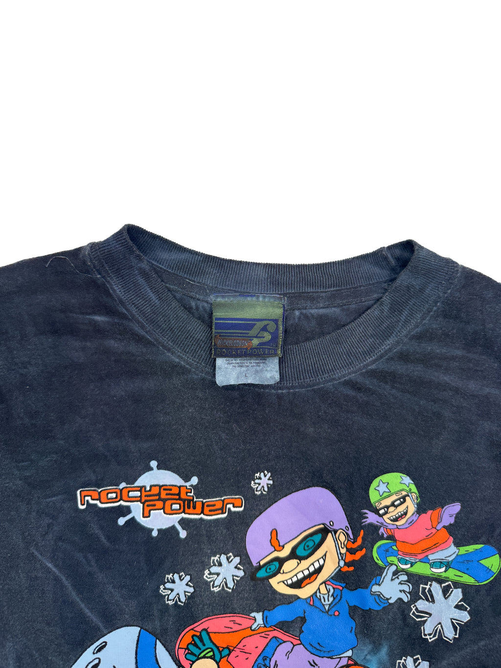 Vintage 2001 Rocket Power Snowboarding Kids Tee (size 10)