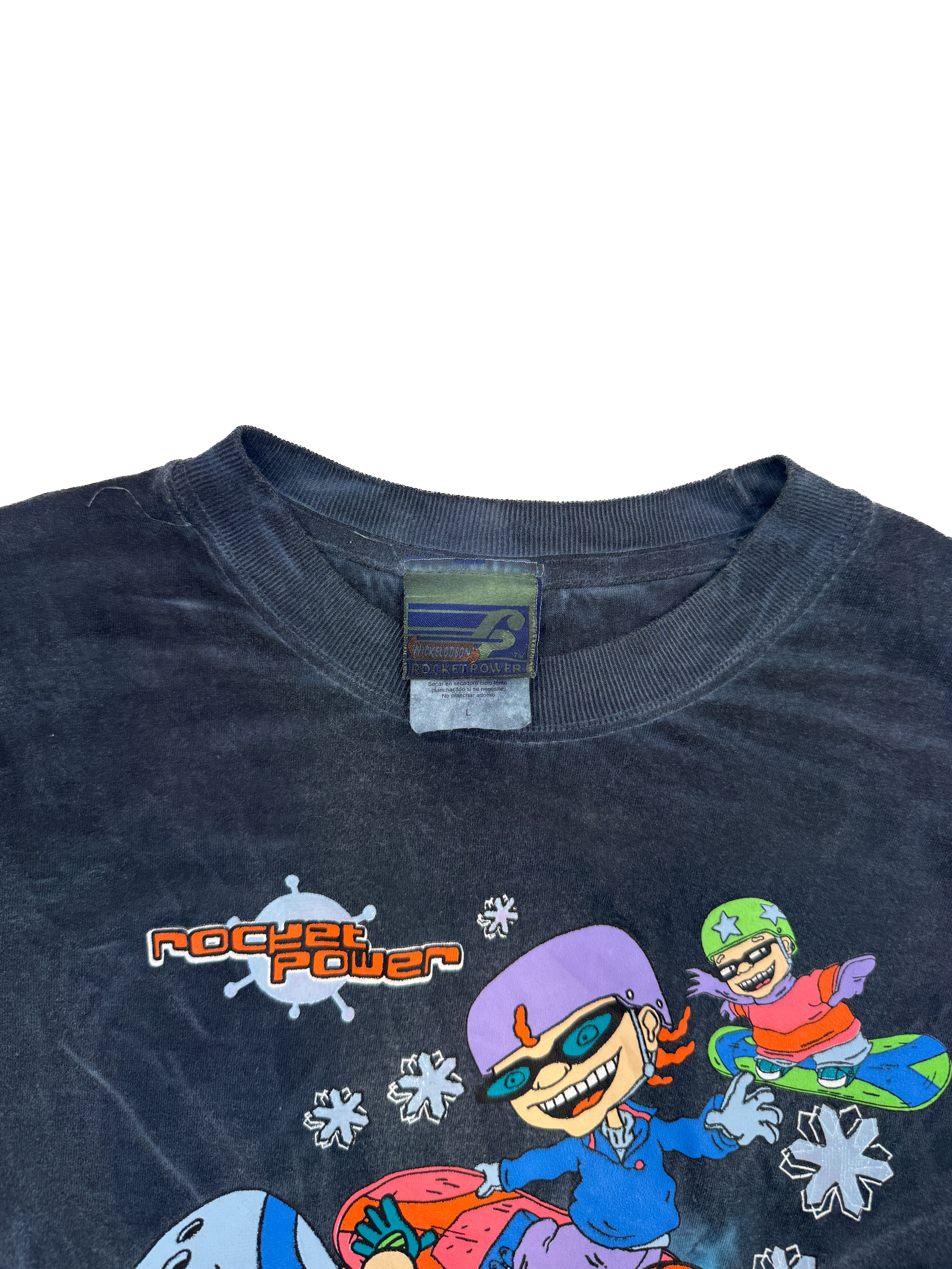 Vintage 2001 Rocket Power Snowboarding Kids Tee (size 10)
