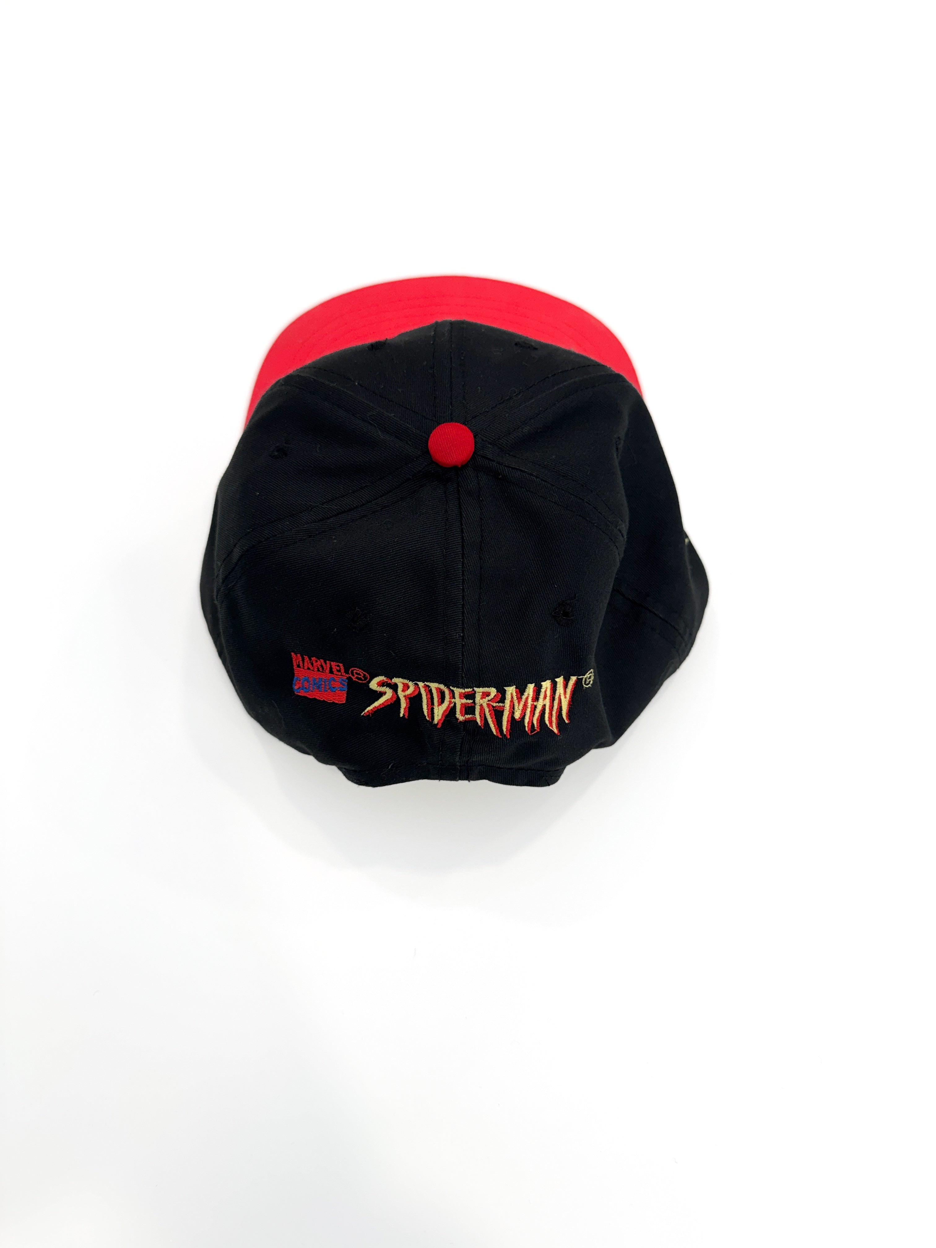Vintage 90s Marvel Comics Spider-Man Snapback Cap (size 54)