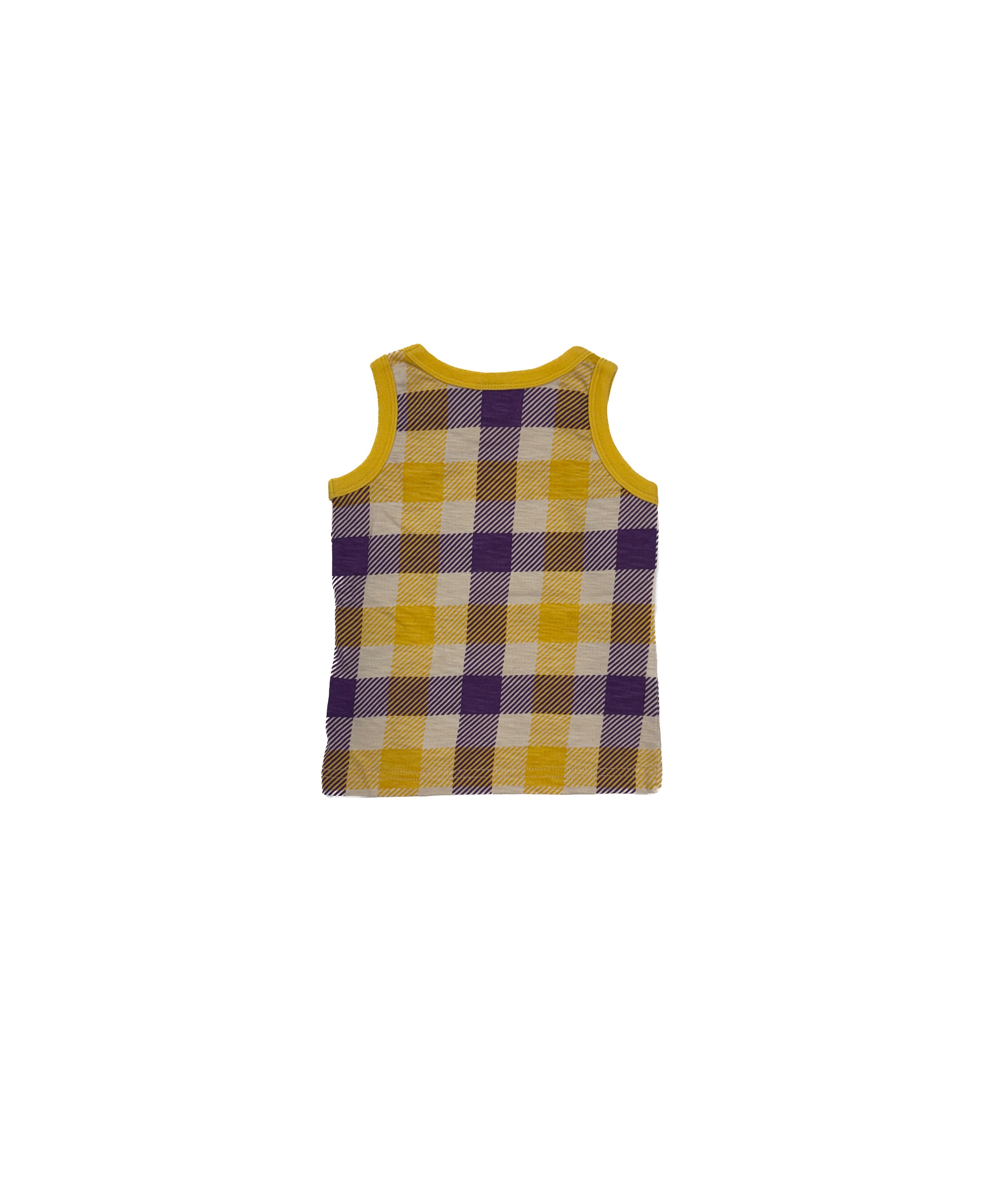 Vintage 90s Skip Land Juicy Flavors Plaid Kids Tank Top (size 12/18 month)