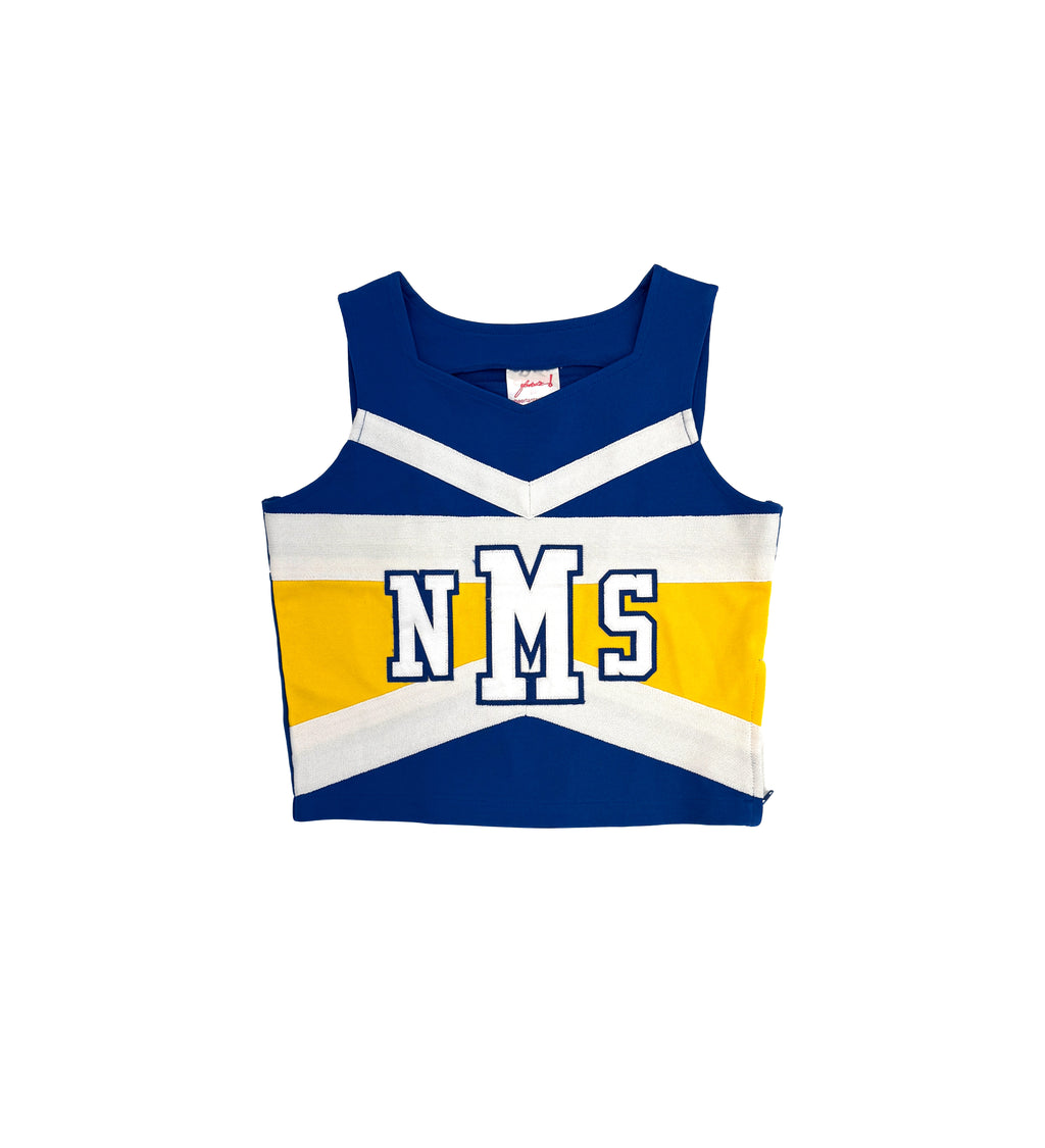 Vintage Kids 90s NMS Cheerleading Top (size 8/10)