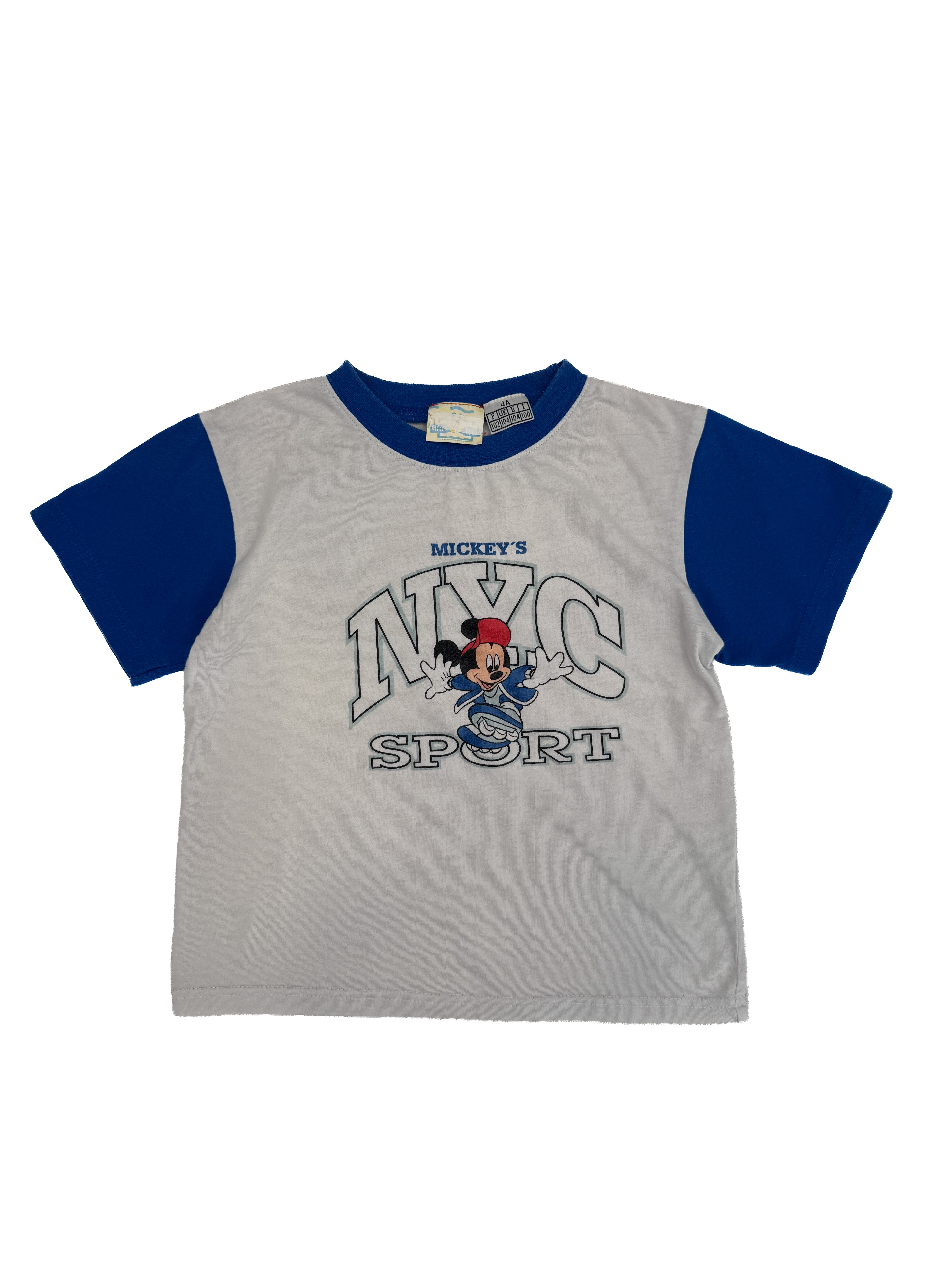 Vintage 90s Disney Mickey's NYC sport Kids Tee (size 4)