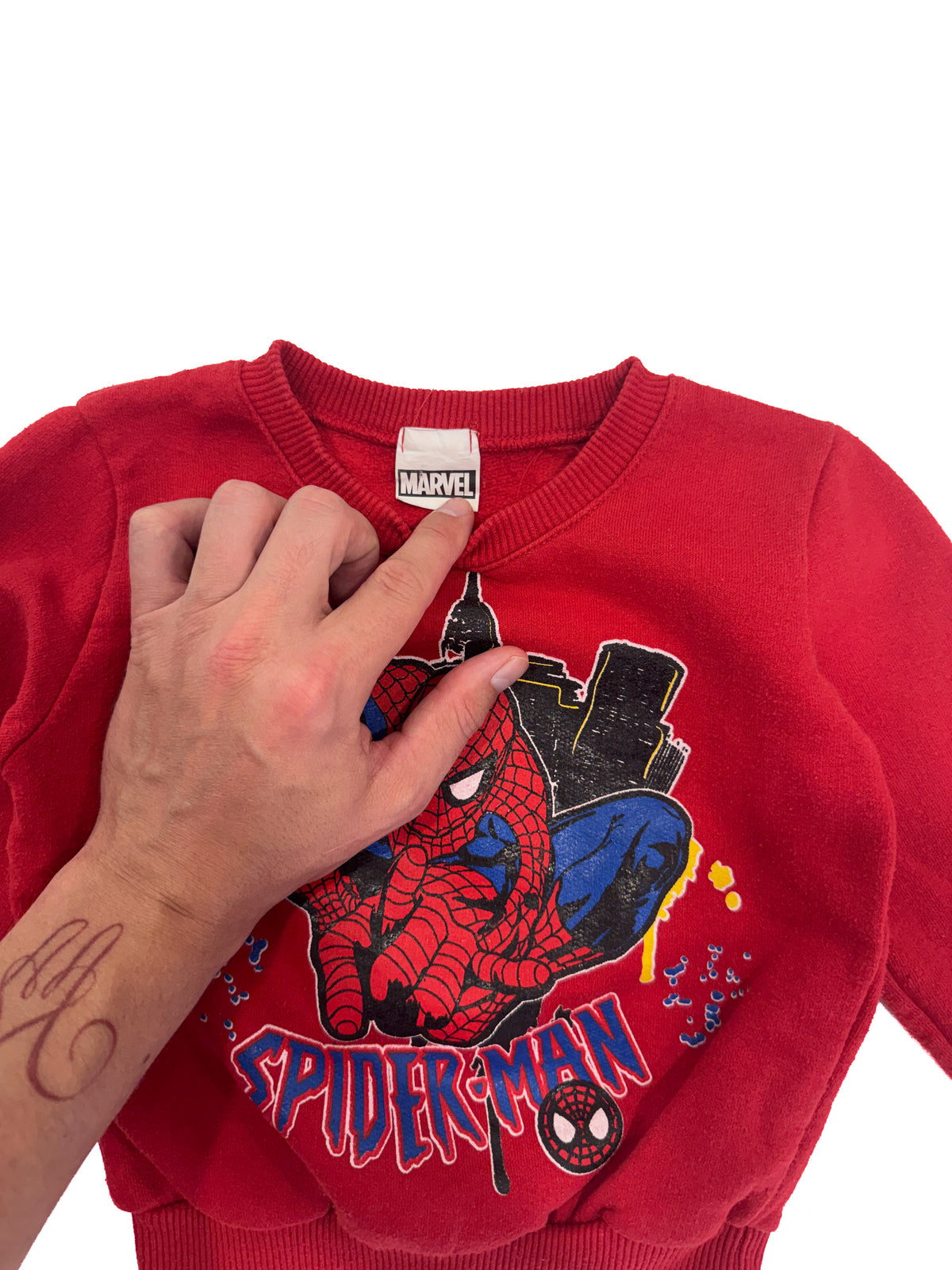 Vintage 90sMarvel Spider-Man Kids Crewneck (size 3)