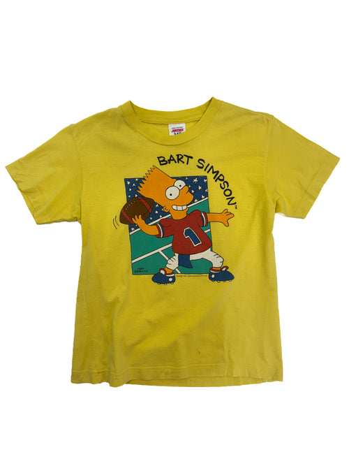 Vintage 1994 Bart Simpson Kids Football Tee (size 7/8)