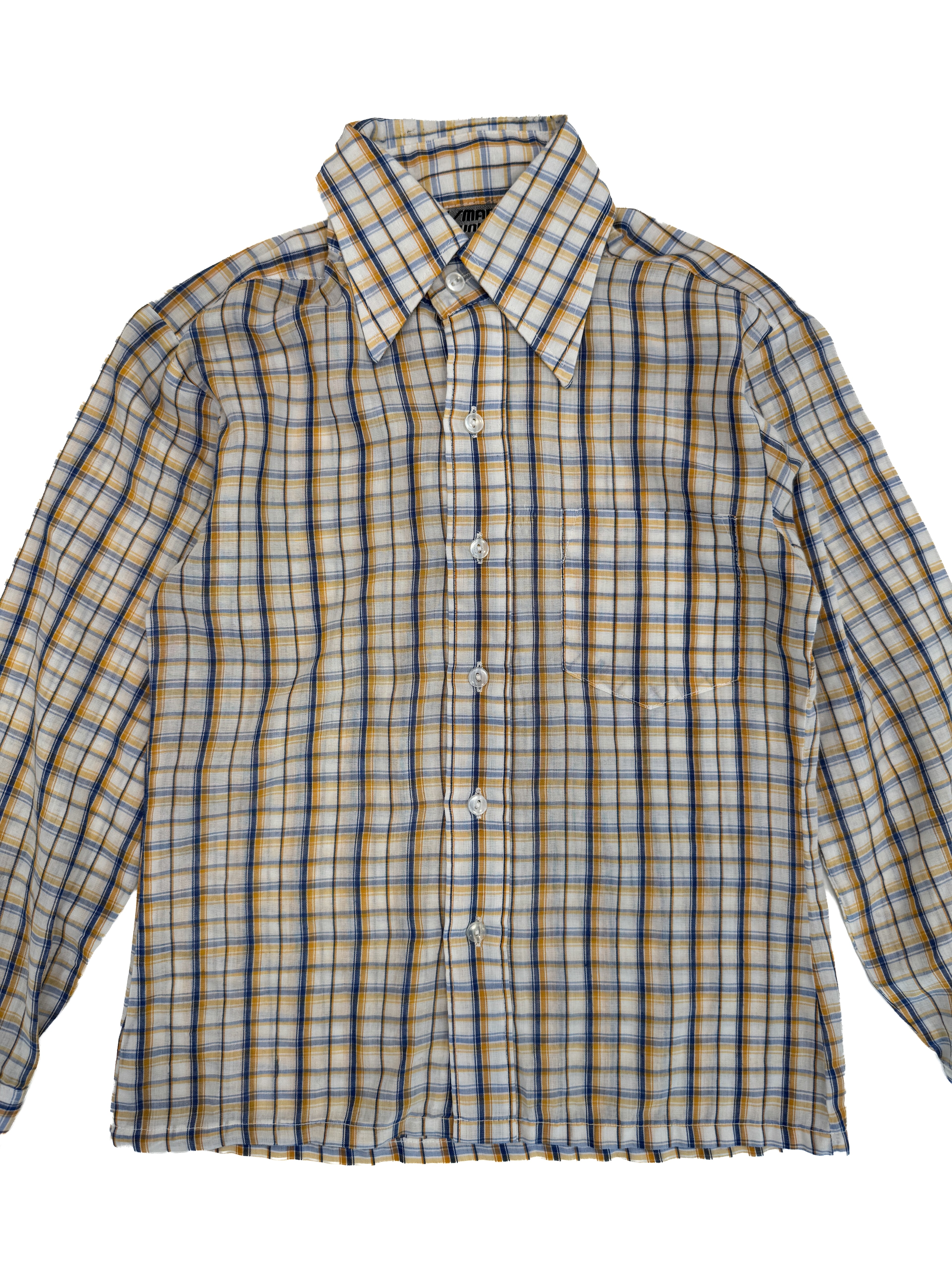 Vintage 80s Kids Long Sleeve Shirt (size 6/7)
