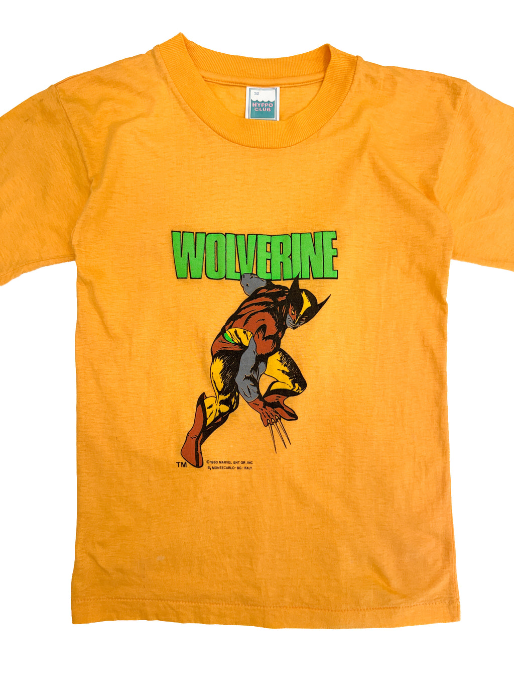 Vintage 1990 Marvel Wolverine Kids Tee (size 4/5)