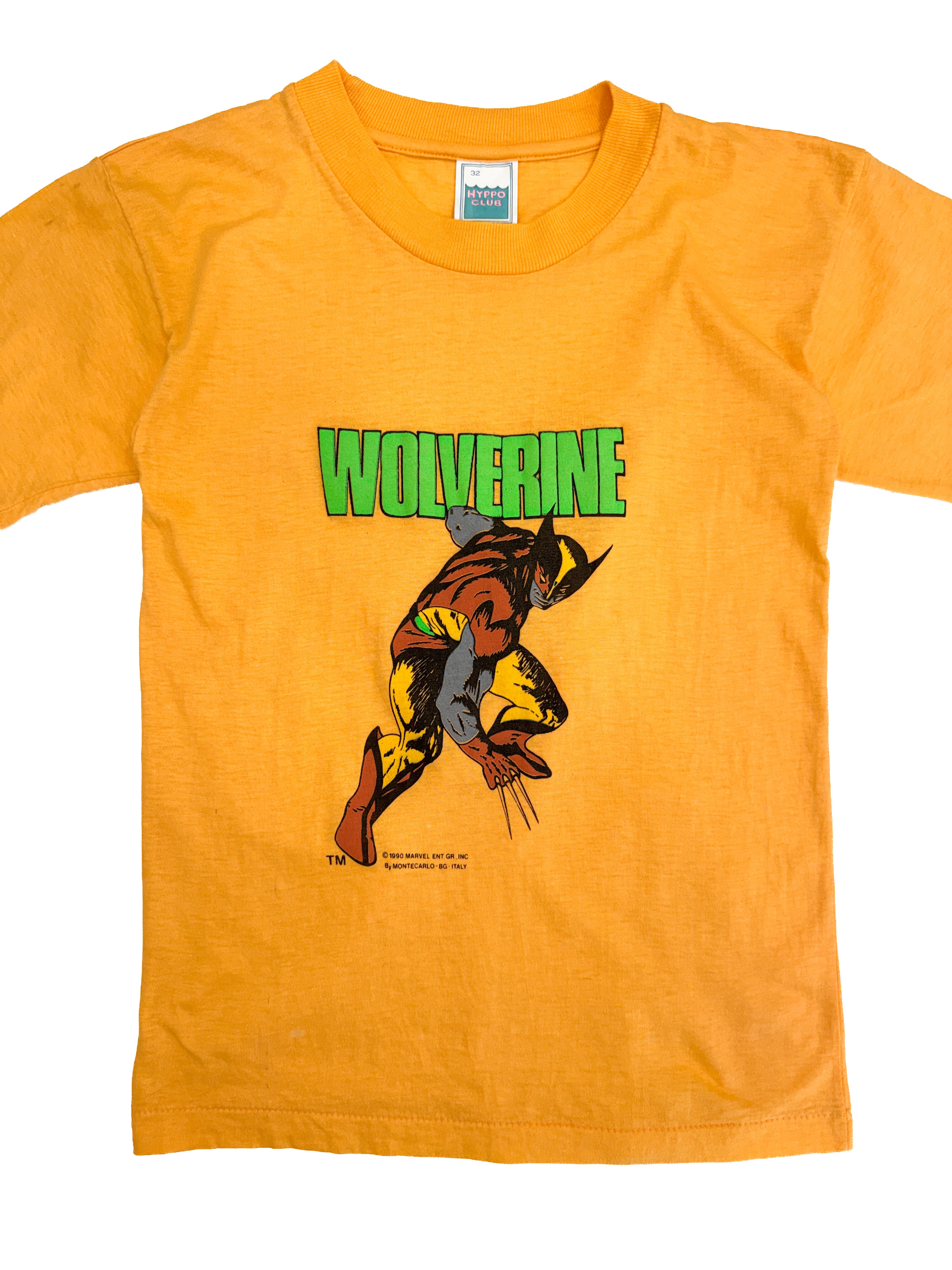 Vintage 1990 Marvel Wolverine Kids Tee (size 4/5)