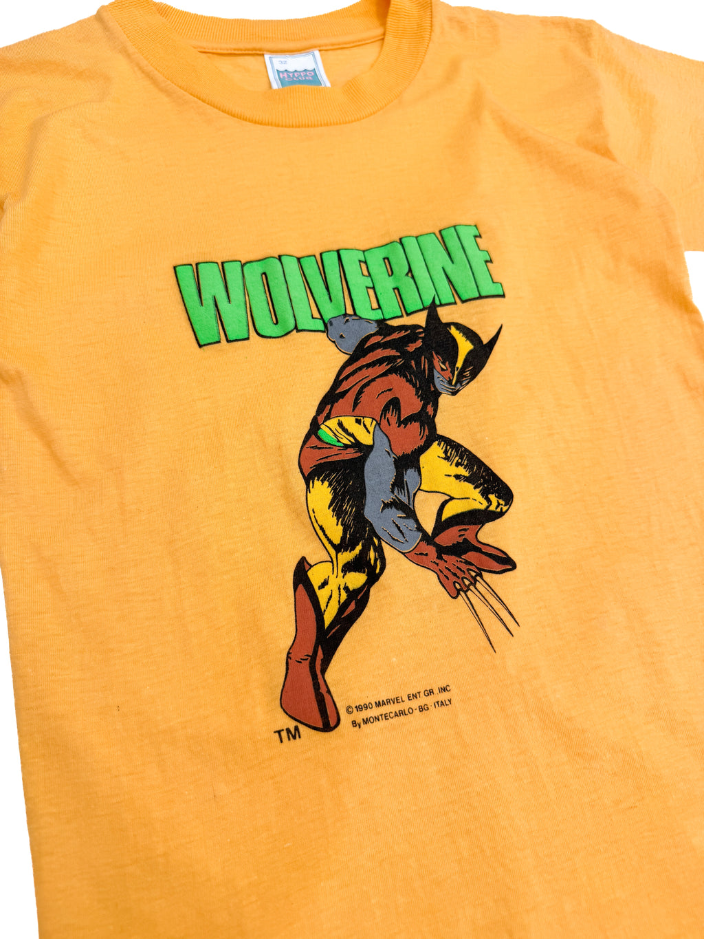 Vintage 1990 Marvel Wolverine Kids Tee (size 4/5)
