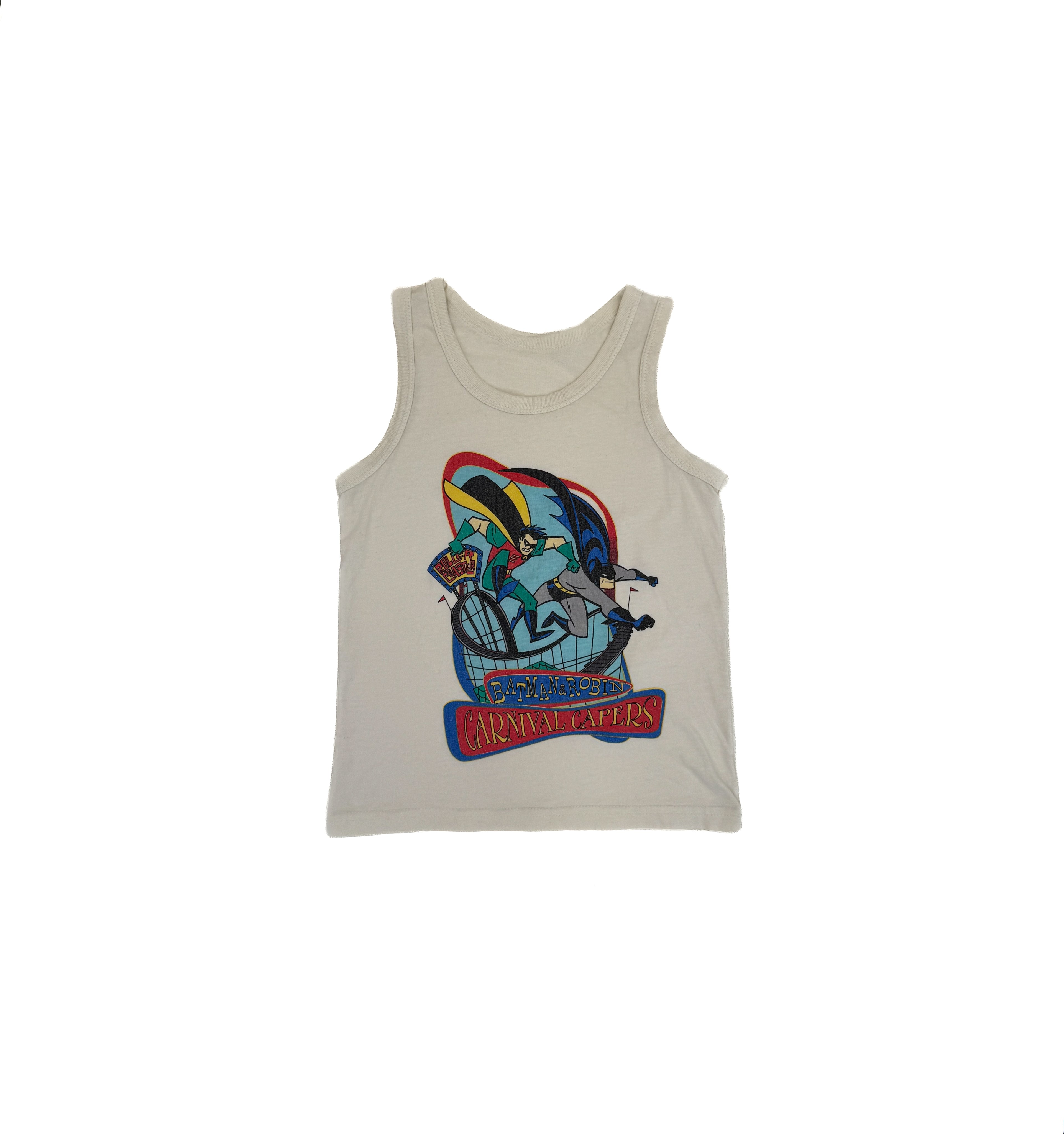 Vintage 1990 Batman & Robin Carnival Capers Kids Tank Top (size 3)