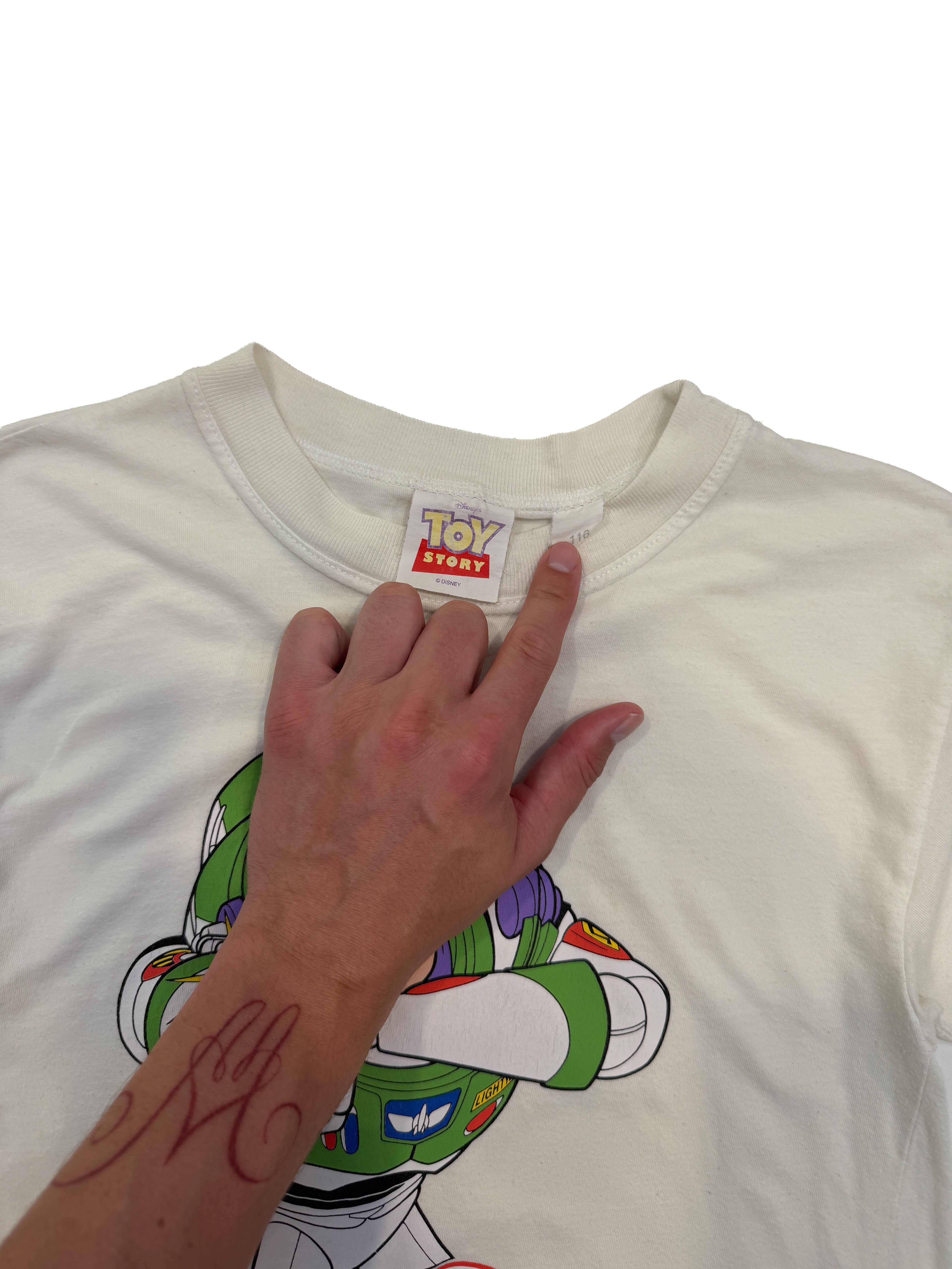 Vintage 1995 Disney Pixar Toy Story Buzz Lightyear Kids Tee (size 5)