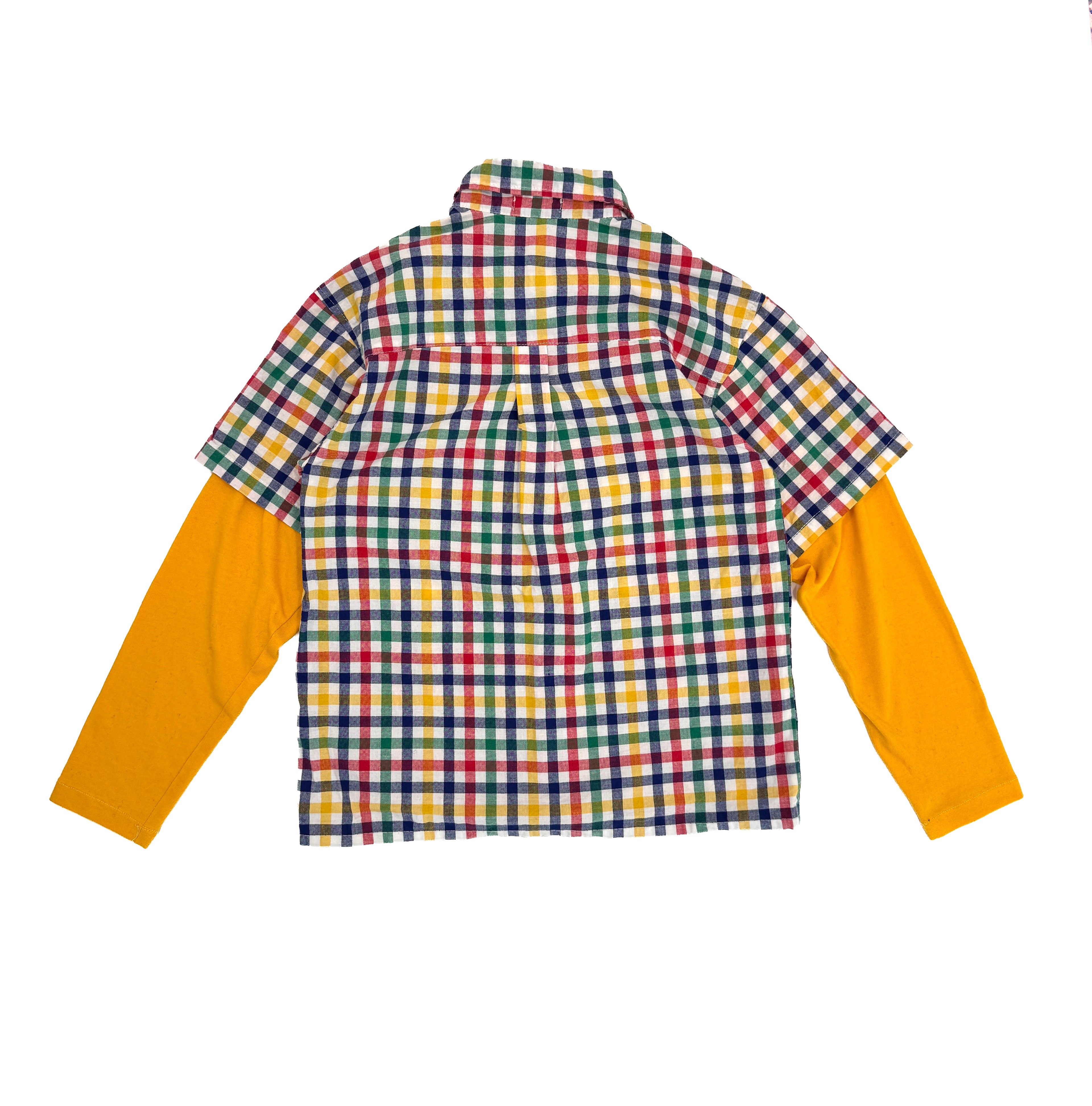 Vintage 90s Cribaggi Layered Plaid Shirt (size 9/10)