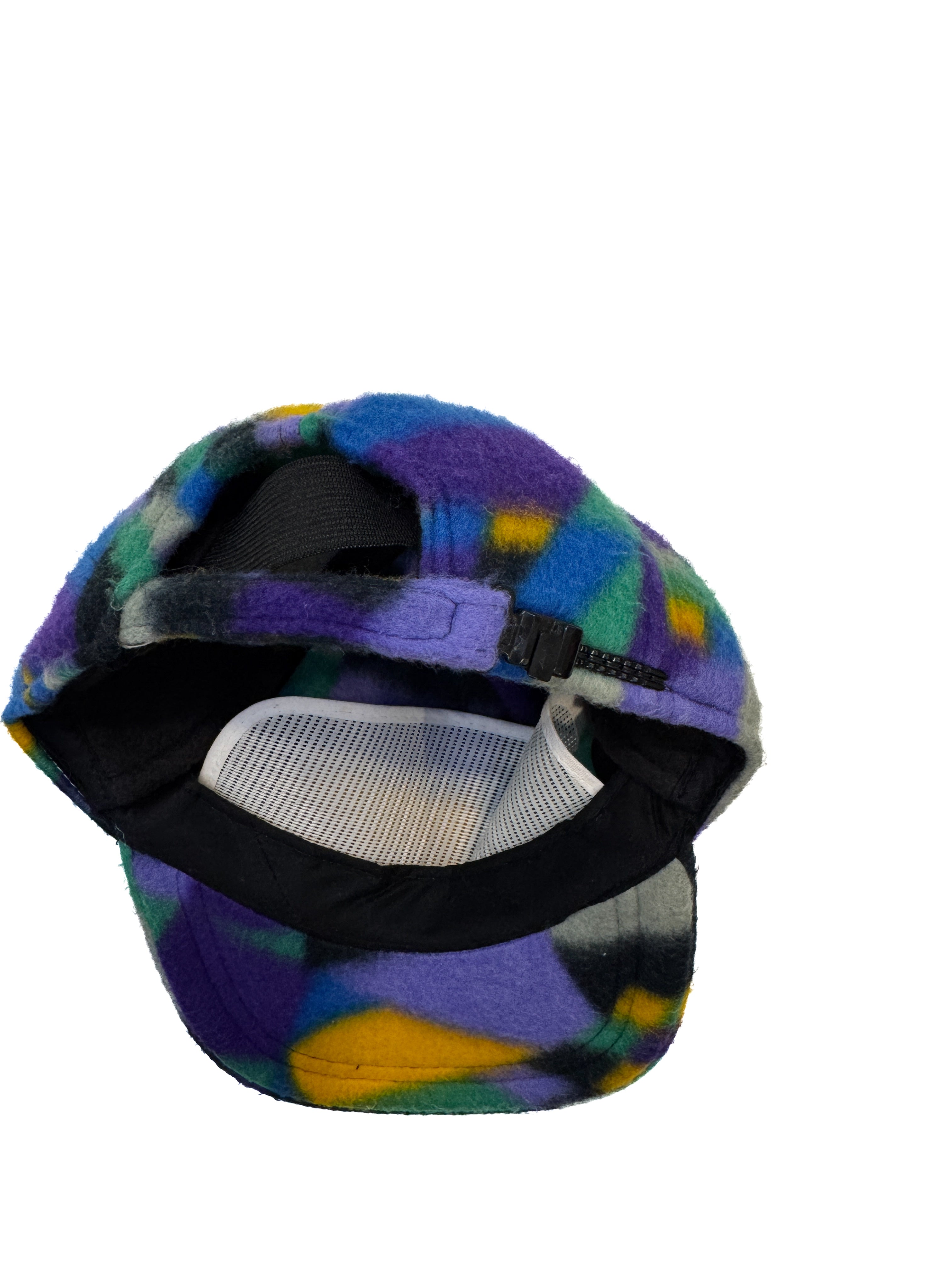 Vintage 1990 Abstract Color Block Fleece Kids Cap (size 54)