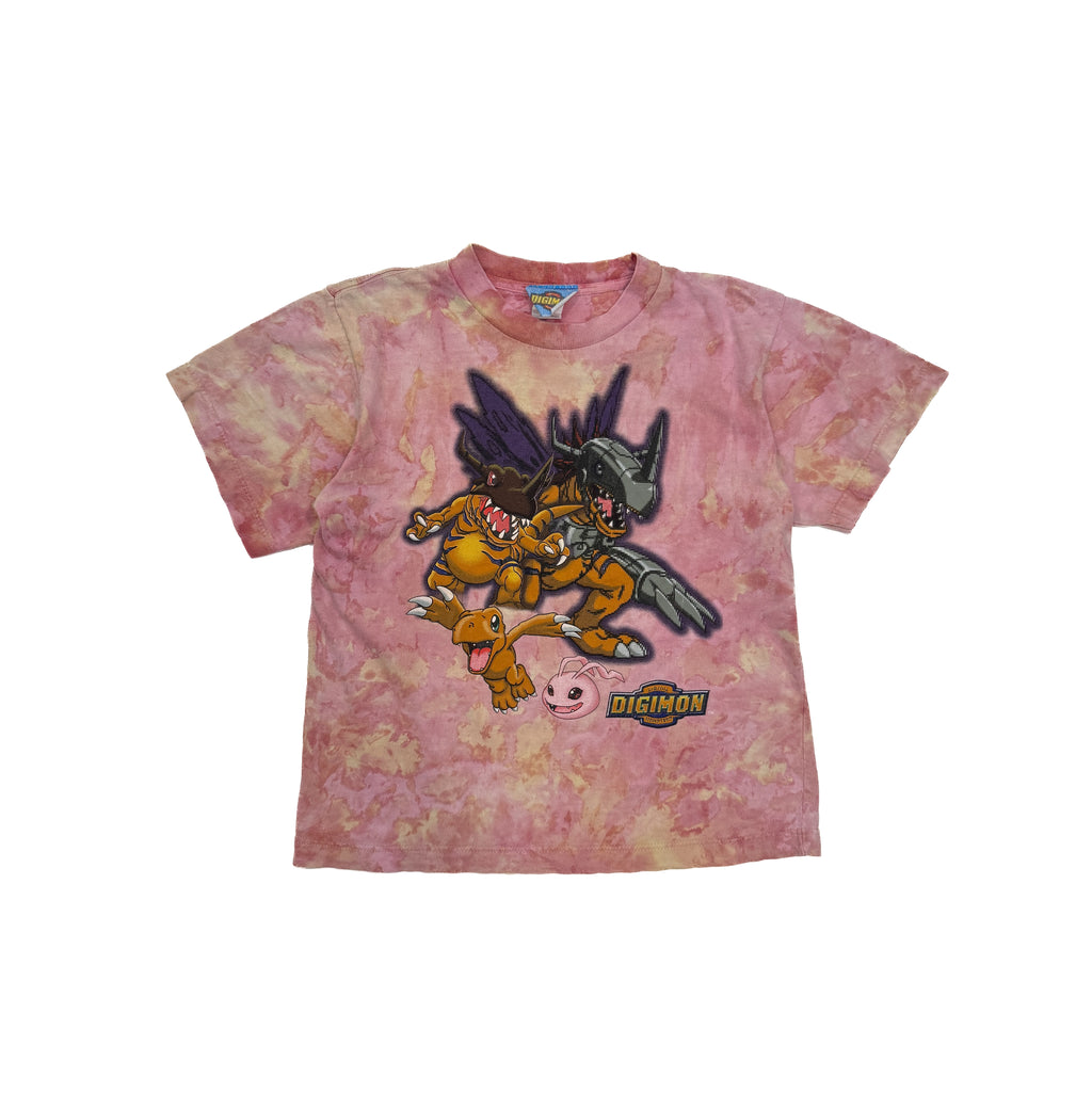 Vintage Kids Y2K Digimon MetalGreymon Tee (size 7/8)