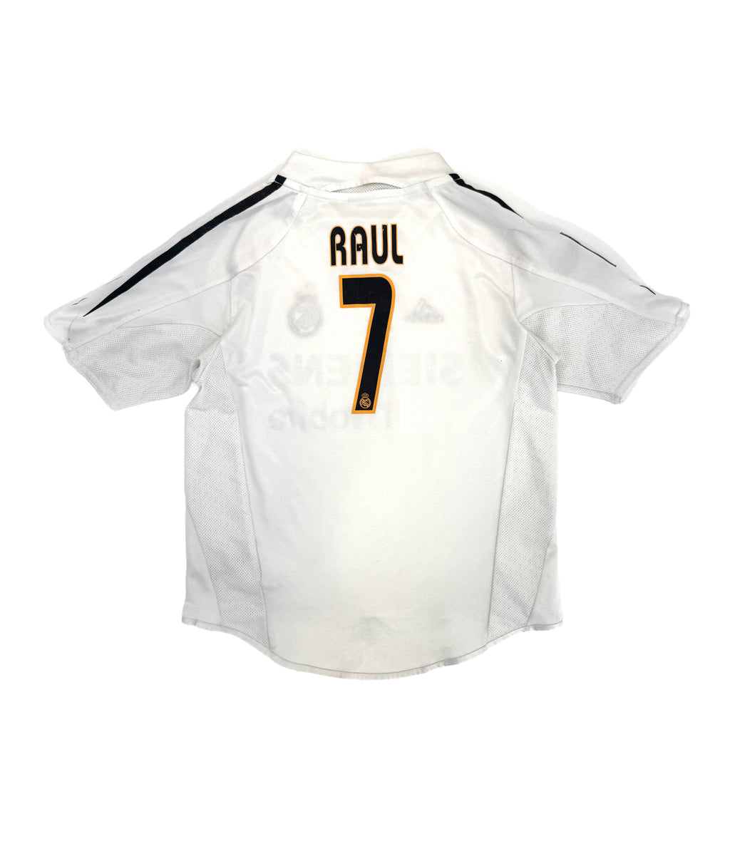 Vintage 2004 Real Madrid Raul Home Jersey (size 10)
