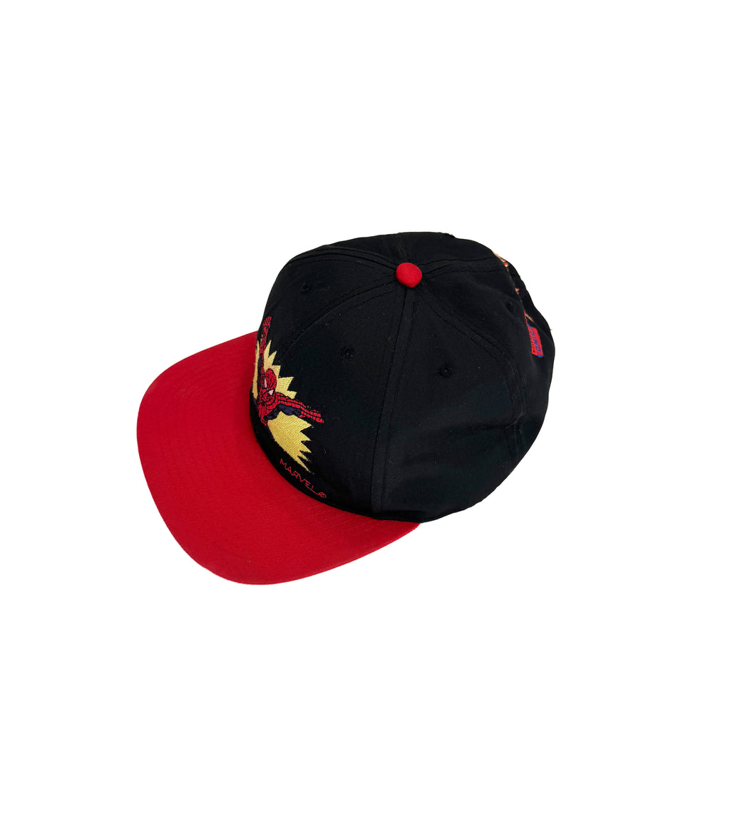 Vintage 90s Marvel Comics Spider-Man Snapback Cap (size 54)