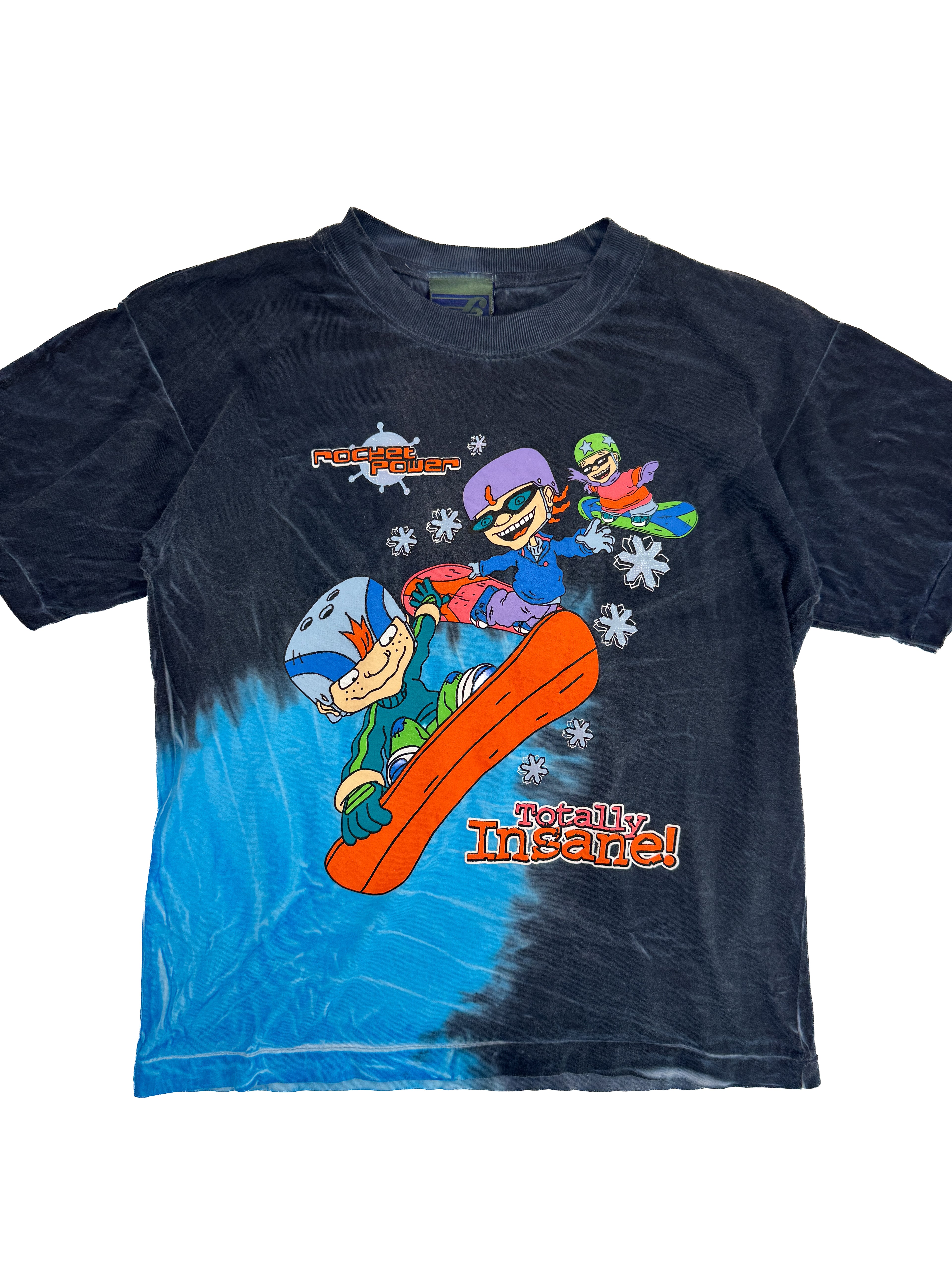 Vintage 2001 Rocket Power Snowboarding Kids Tee (size 10)