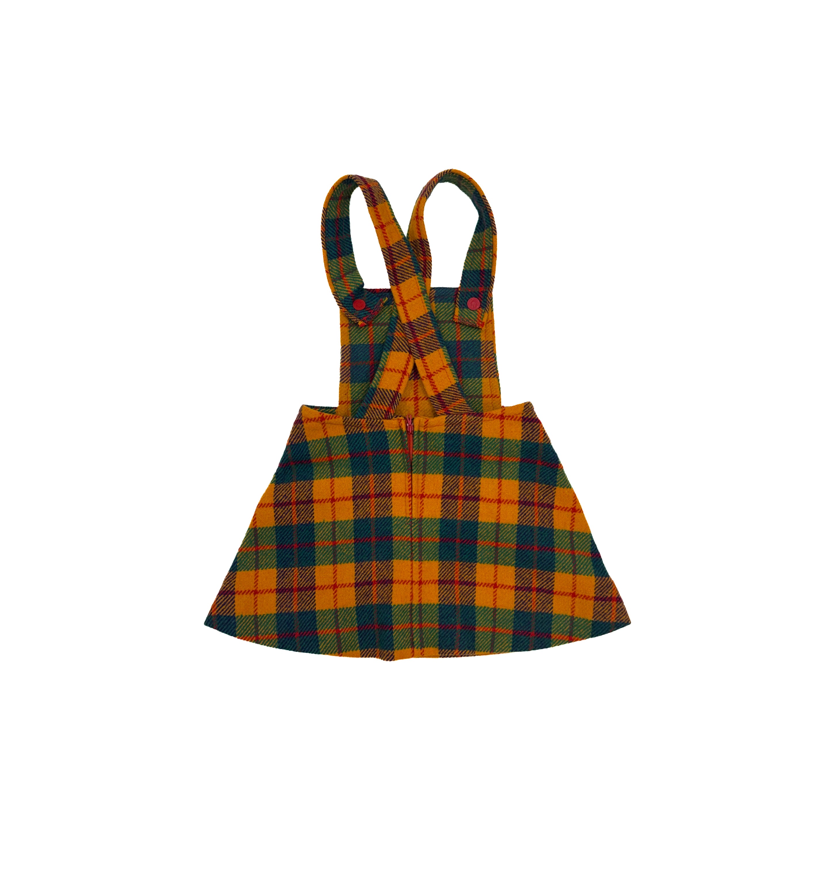 Vintage 60s Plaid Dress (size 18/24 month)