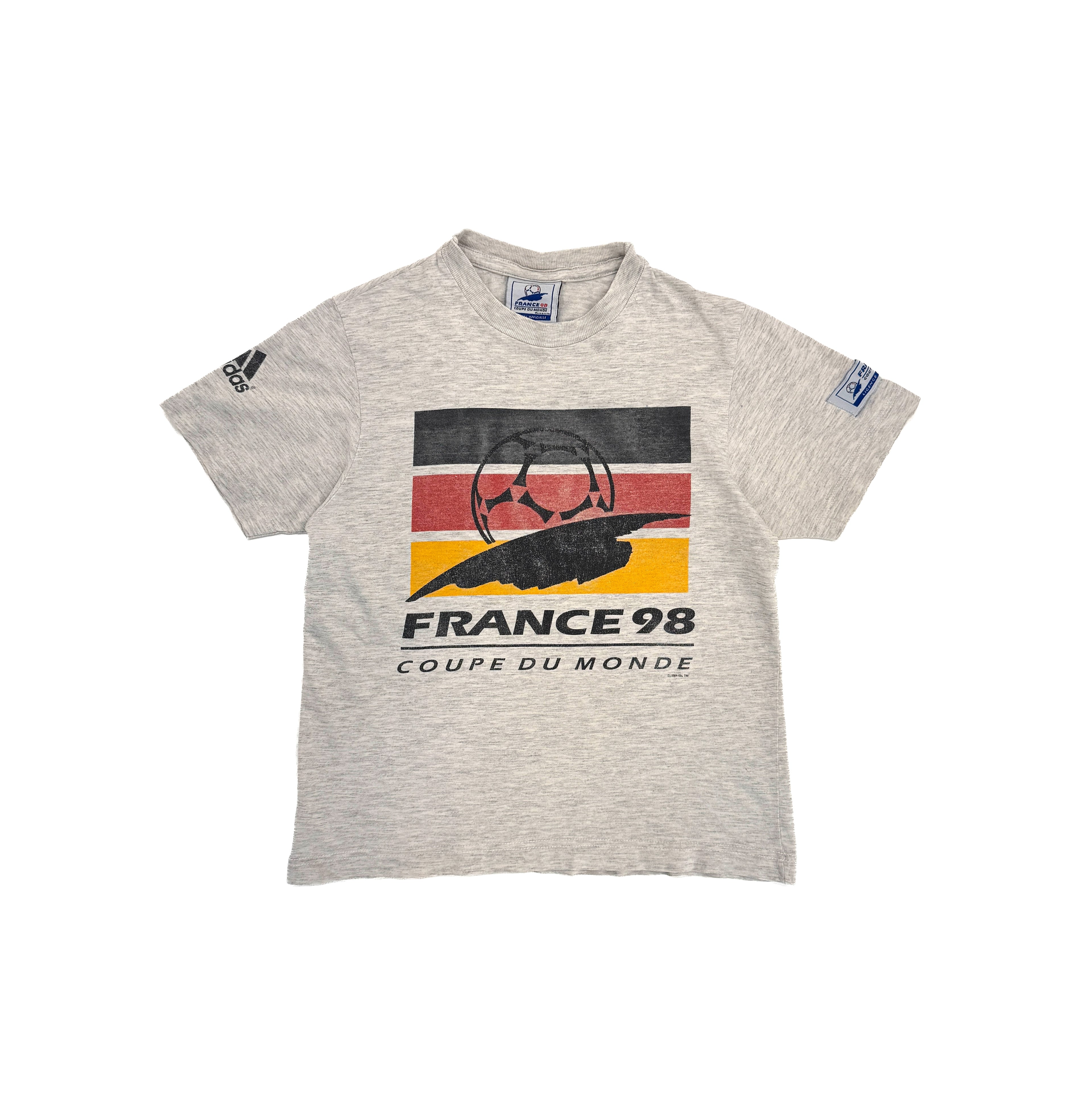 Vintage Kids Adidas France 98 World Cup Germany T-Shirt (size 10)