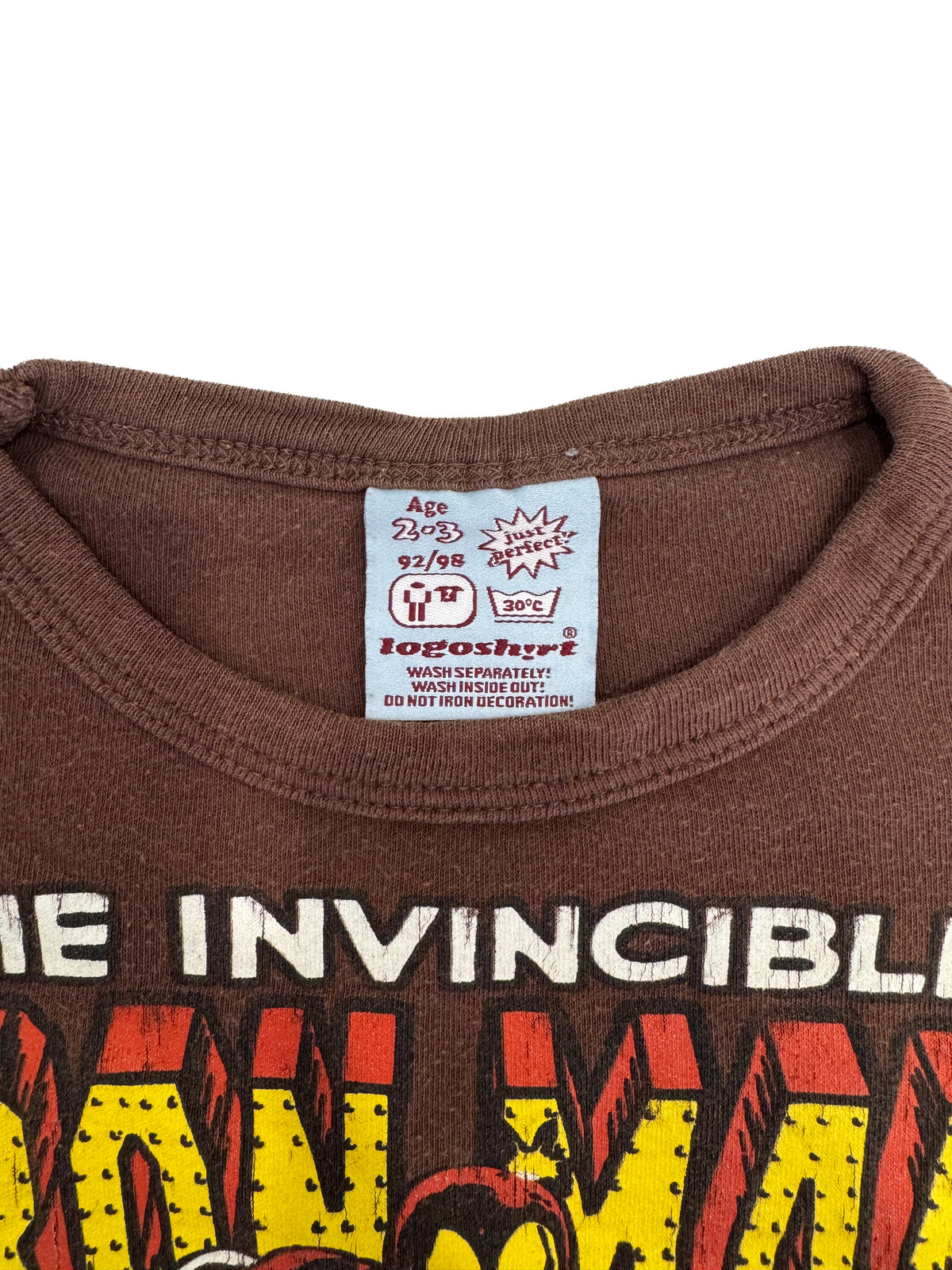 Vintage 2000s Marvel Iron Man Kids Tee (size 2/3)