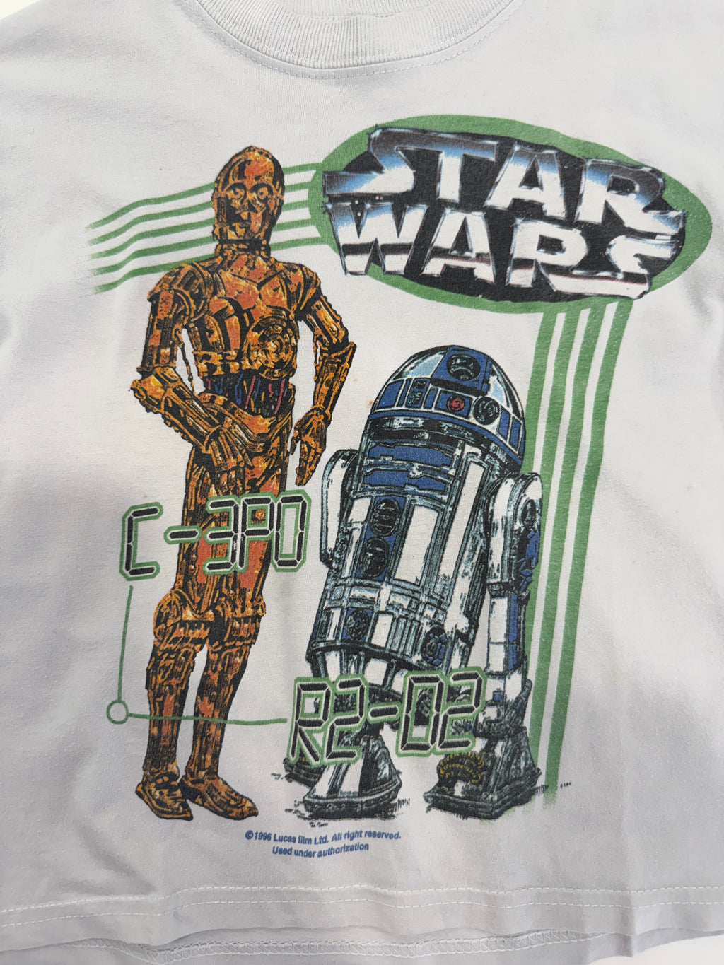 Vintage 1996 Lucasfilm Star Wars C-3PO & R2-D2 Kids Tee (size 5/6)
