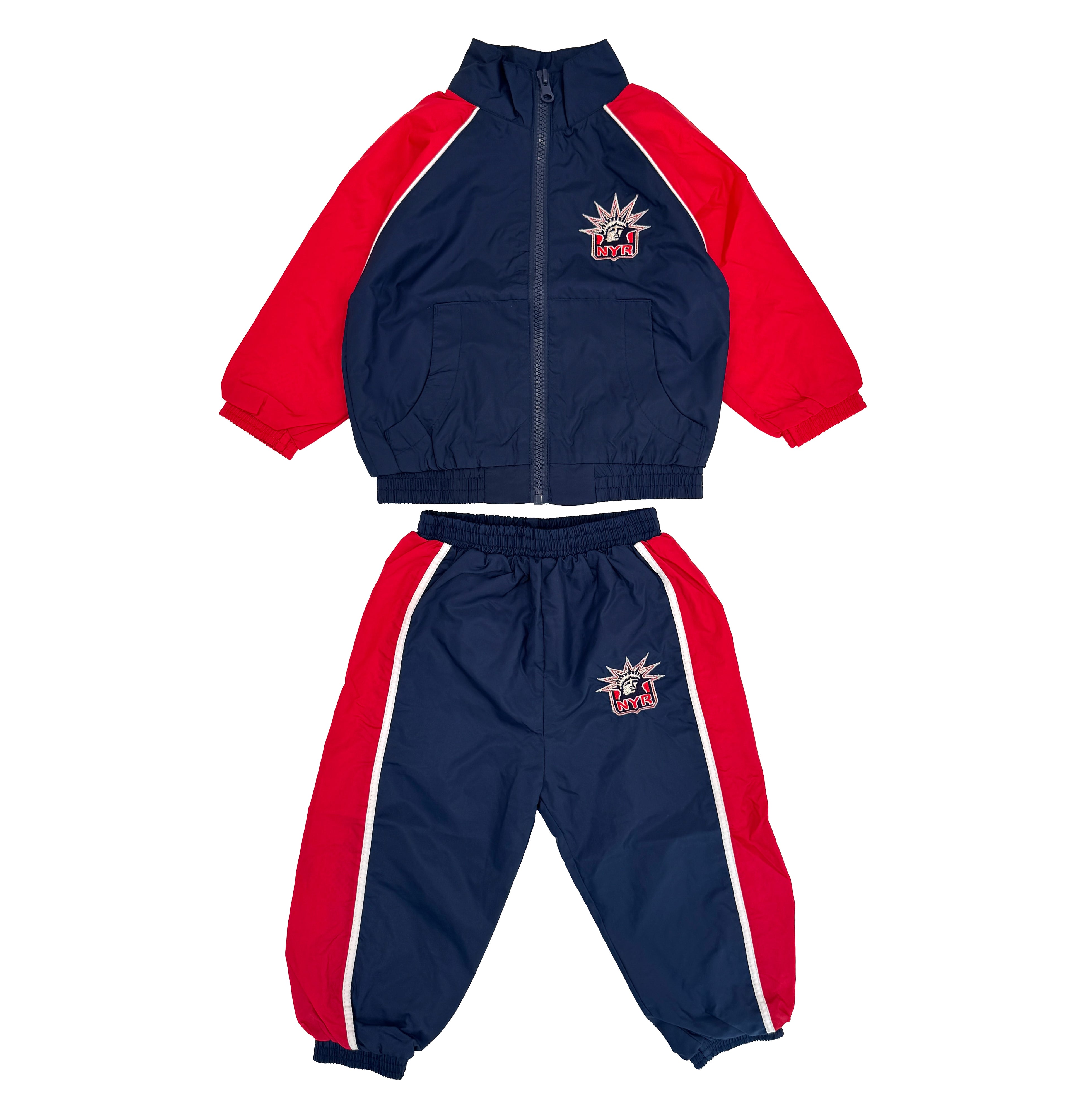 Vintage 90s New York Rangers NHL Tracksuit Set (size 18 Month)