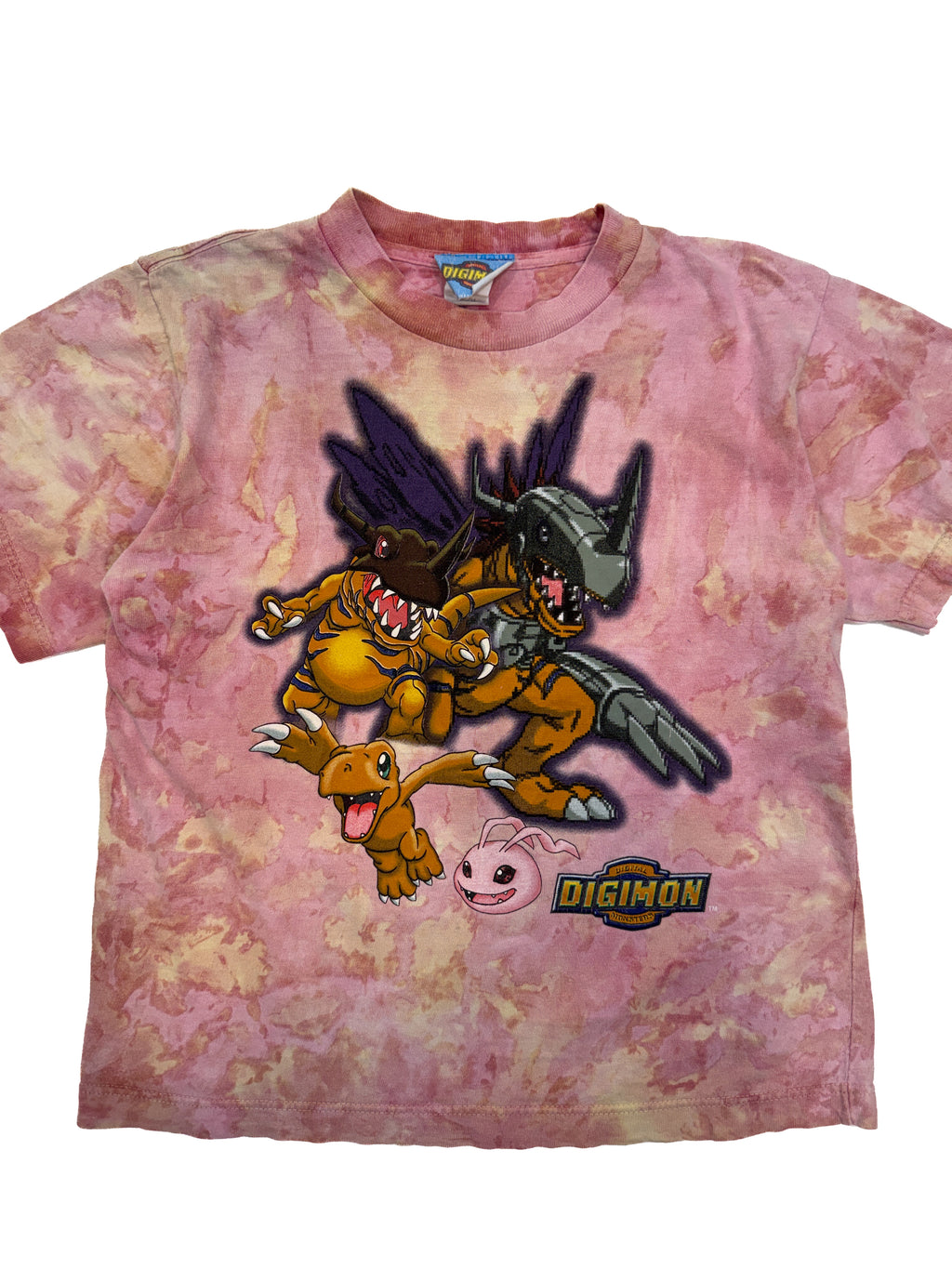 Vintage Kids Y2K Digimon MetalGreymon Tee (size 7/8)