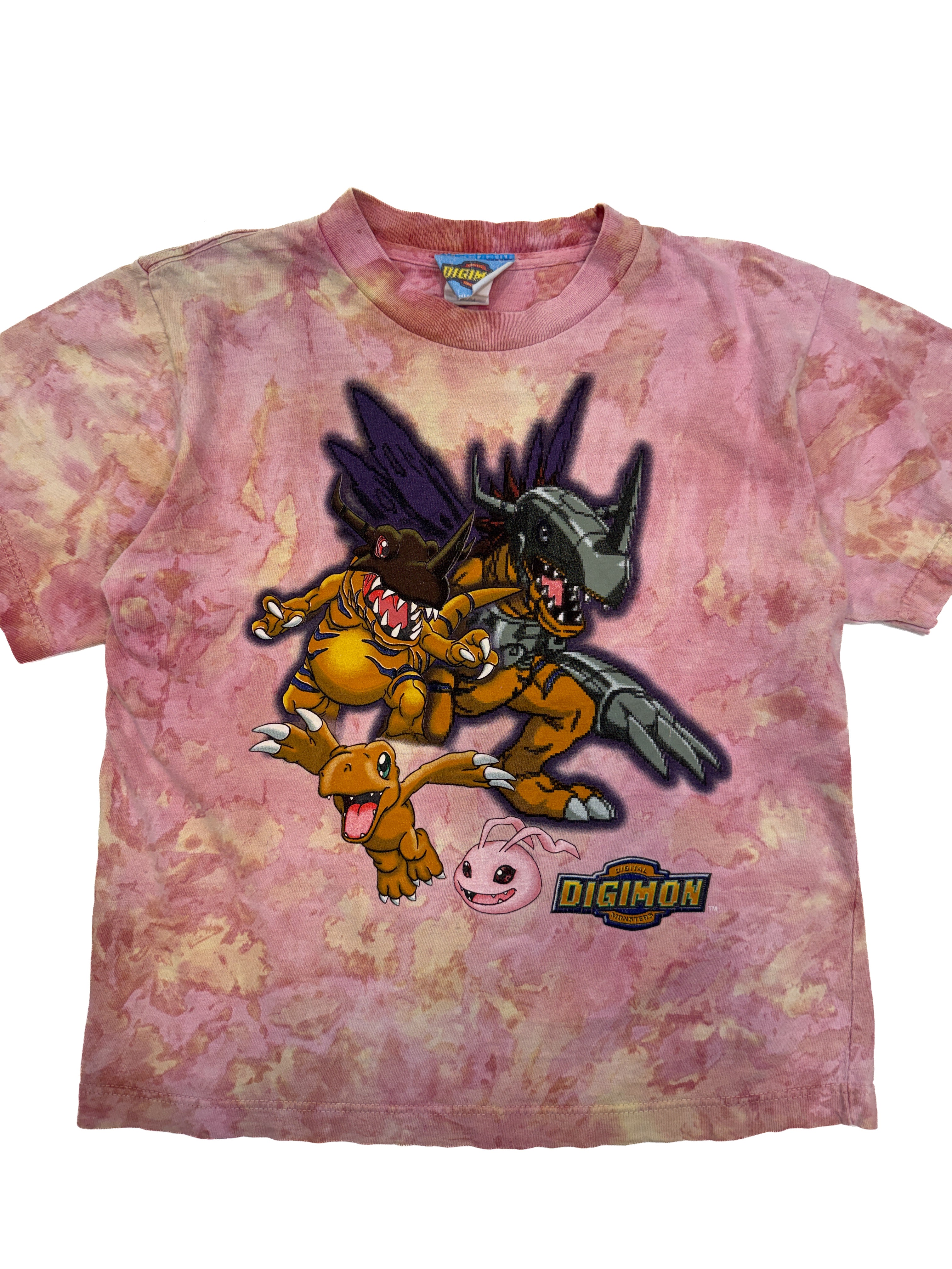 Vintage Kids Y2K Digimon MetalGreymon Tee (size 7/8)