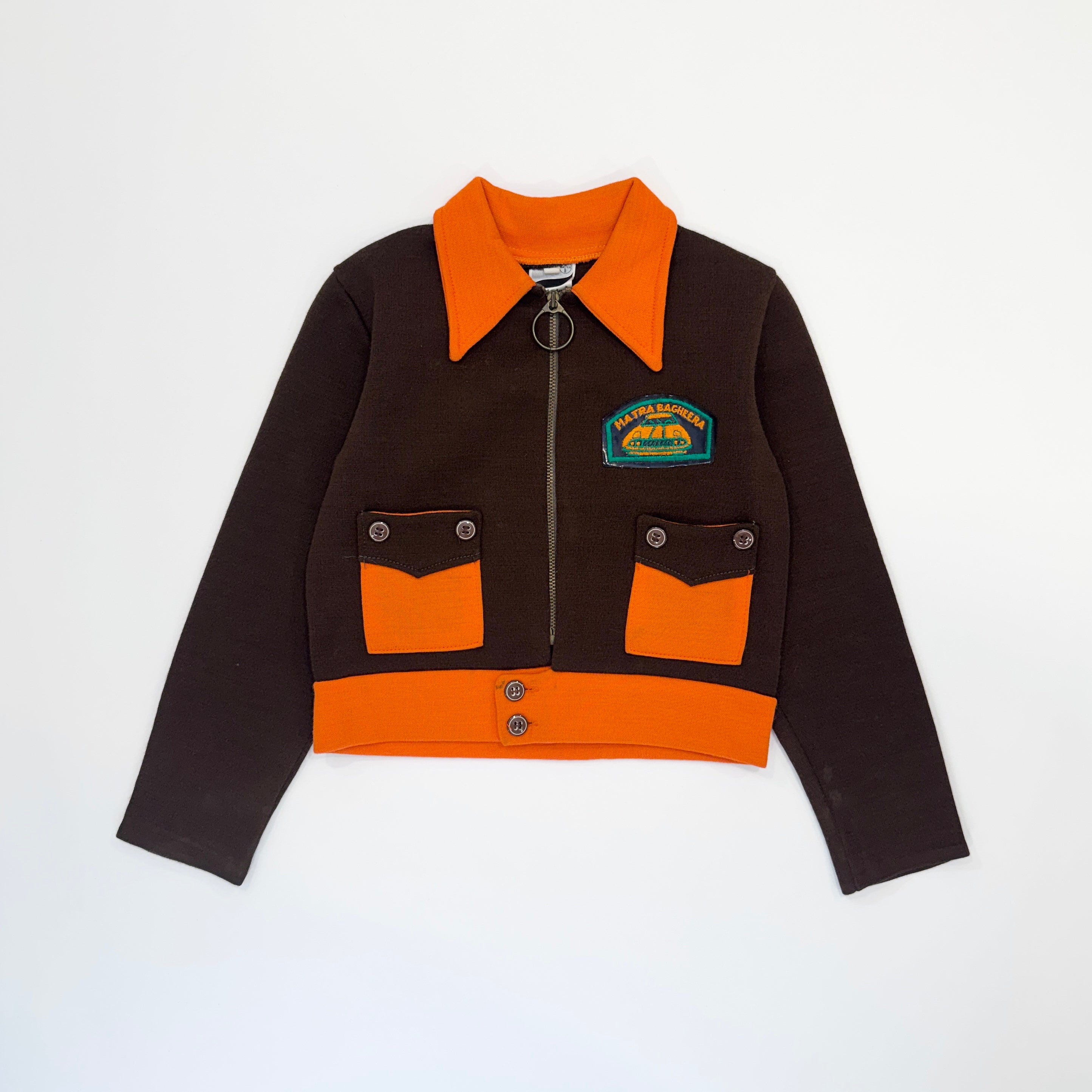 Vintage 70s cropped workwear jacket (size 6)