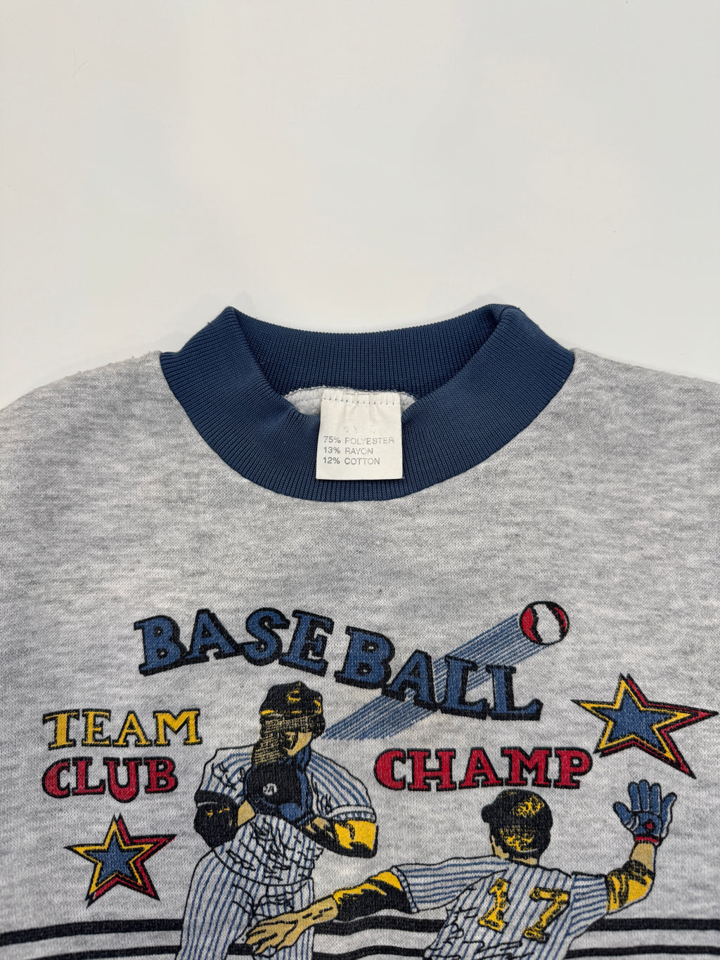 Vintage 80s Baseball Crewneck (size 4/6)