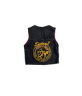 Vintage Diesel Embroidered Leather Vest (size 4/6)