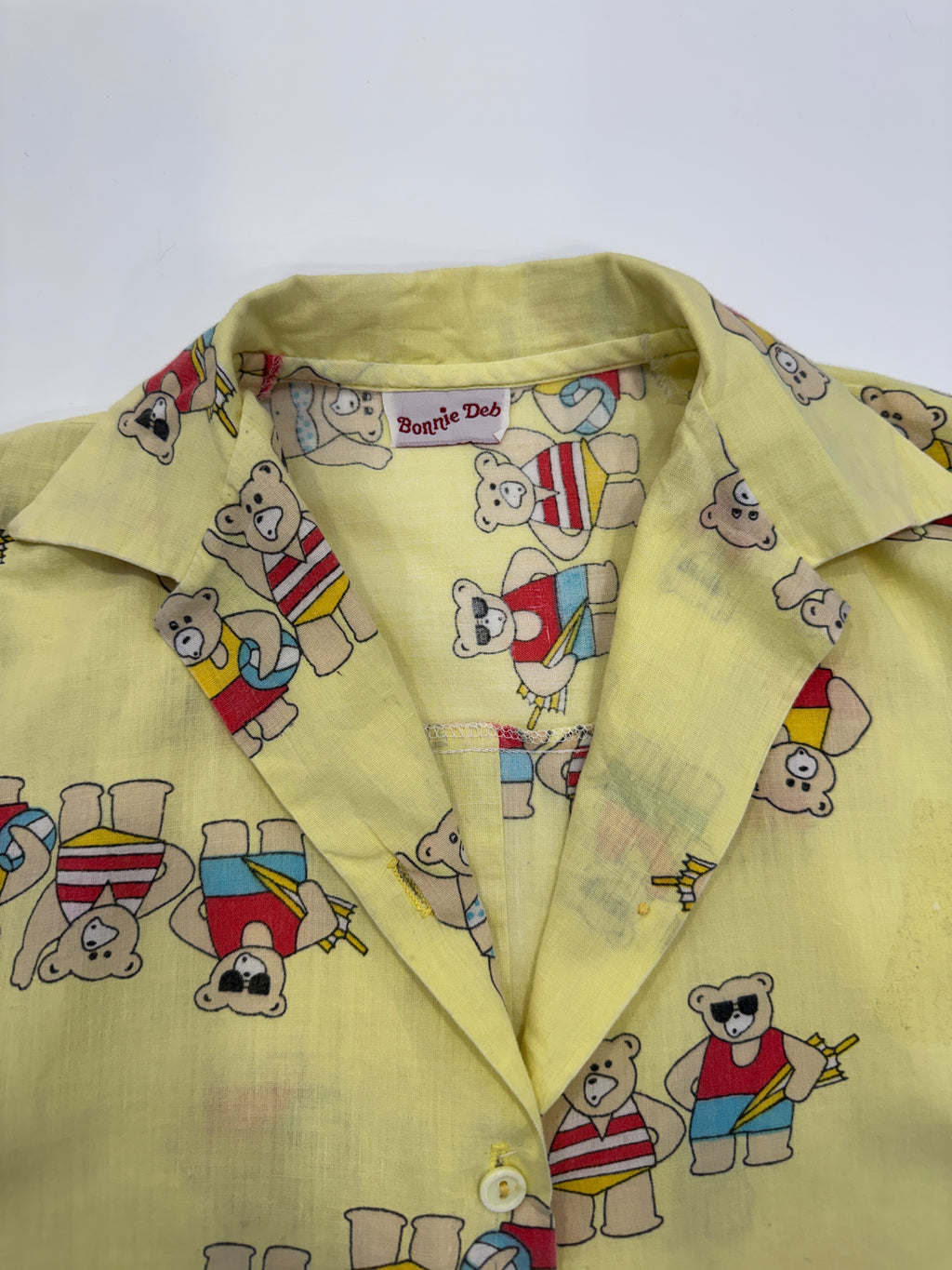 Vintage 80s Bonnie Deb Teddy Bear Shirt (size 6/8 ANS)