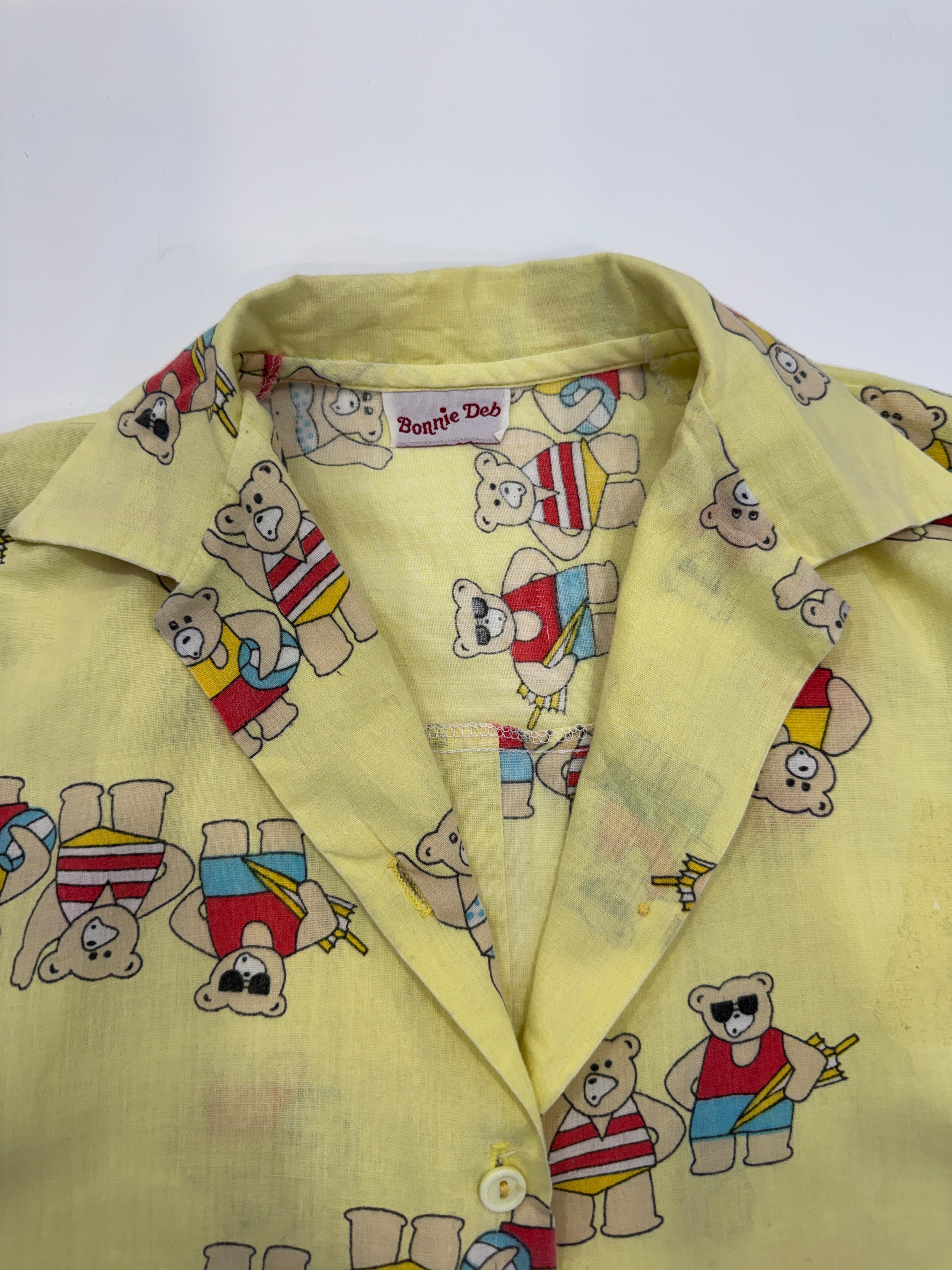 Vintage 80s Bonnie Deb Teddy Bear Shirt (size 6/8 ANS)