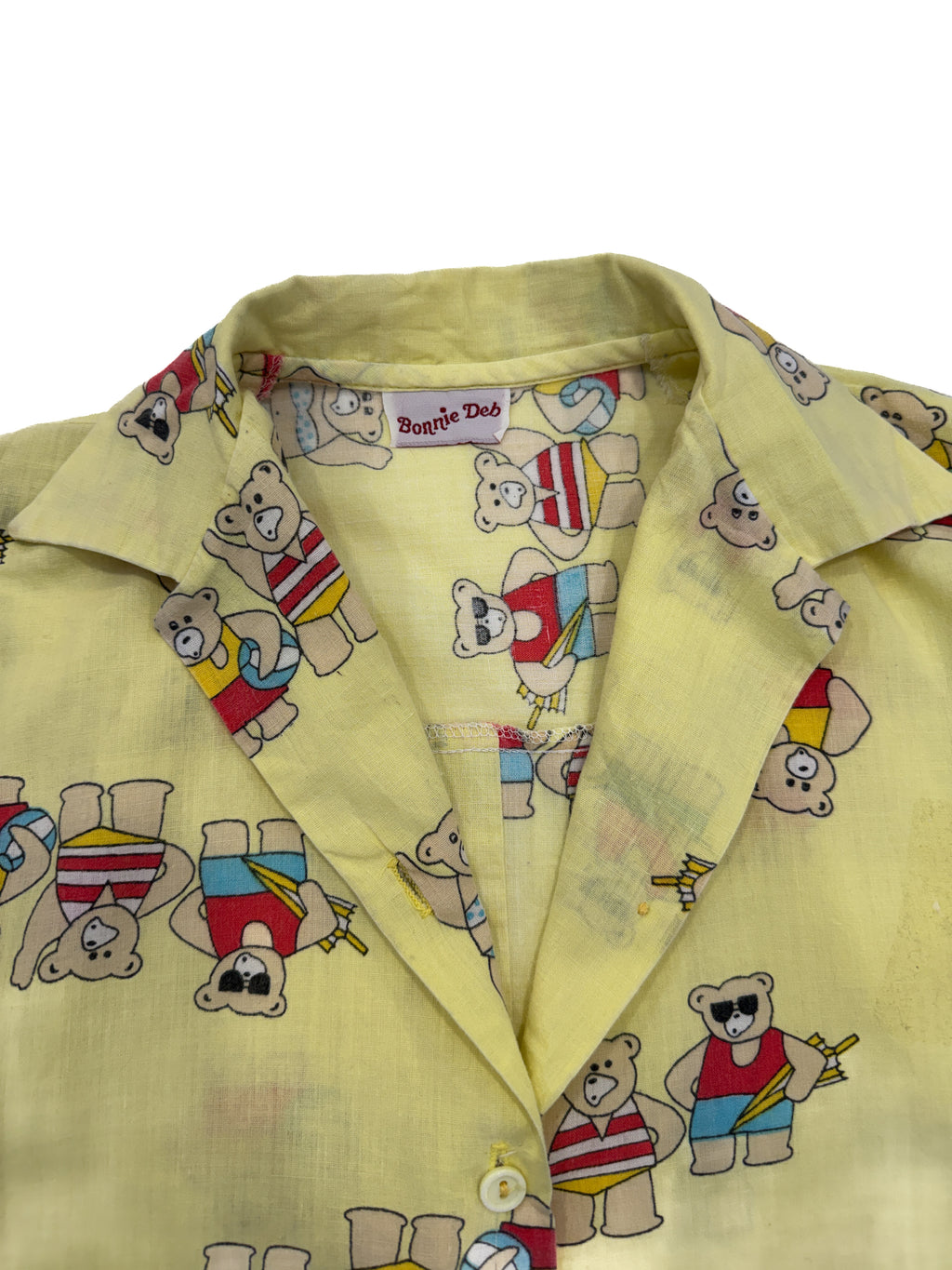 Vintage 80s Bonnie Deb Teddy Bear Shirt (size 6/8 ANS)