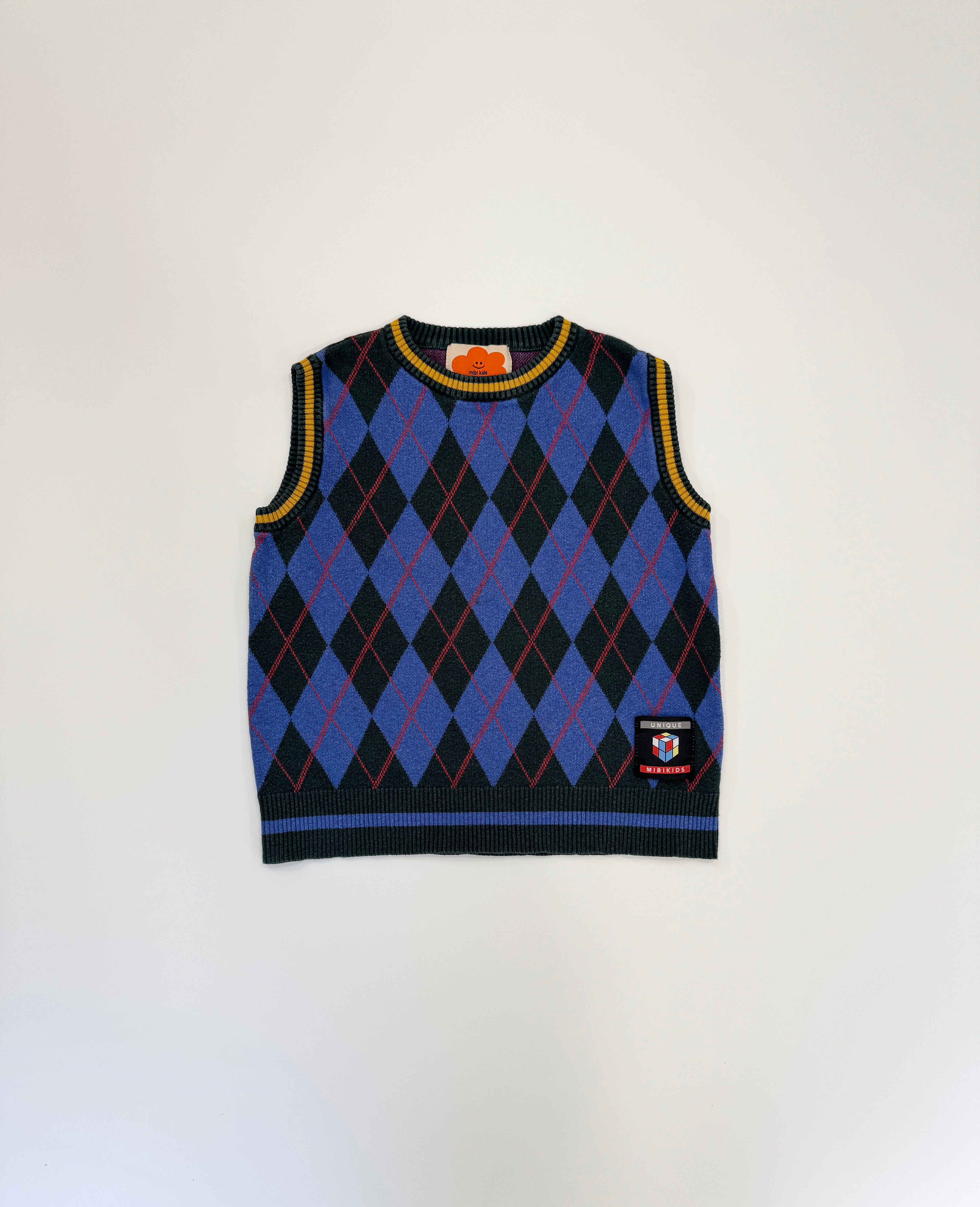 Mibi Kids Argyle Sweater Vest (size 5/6)