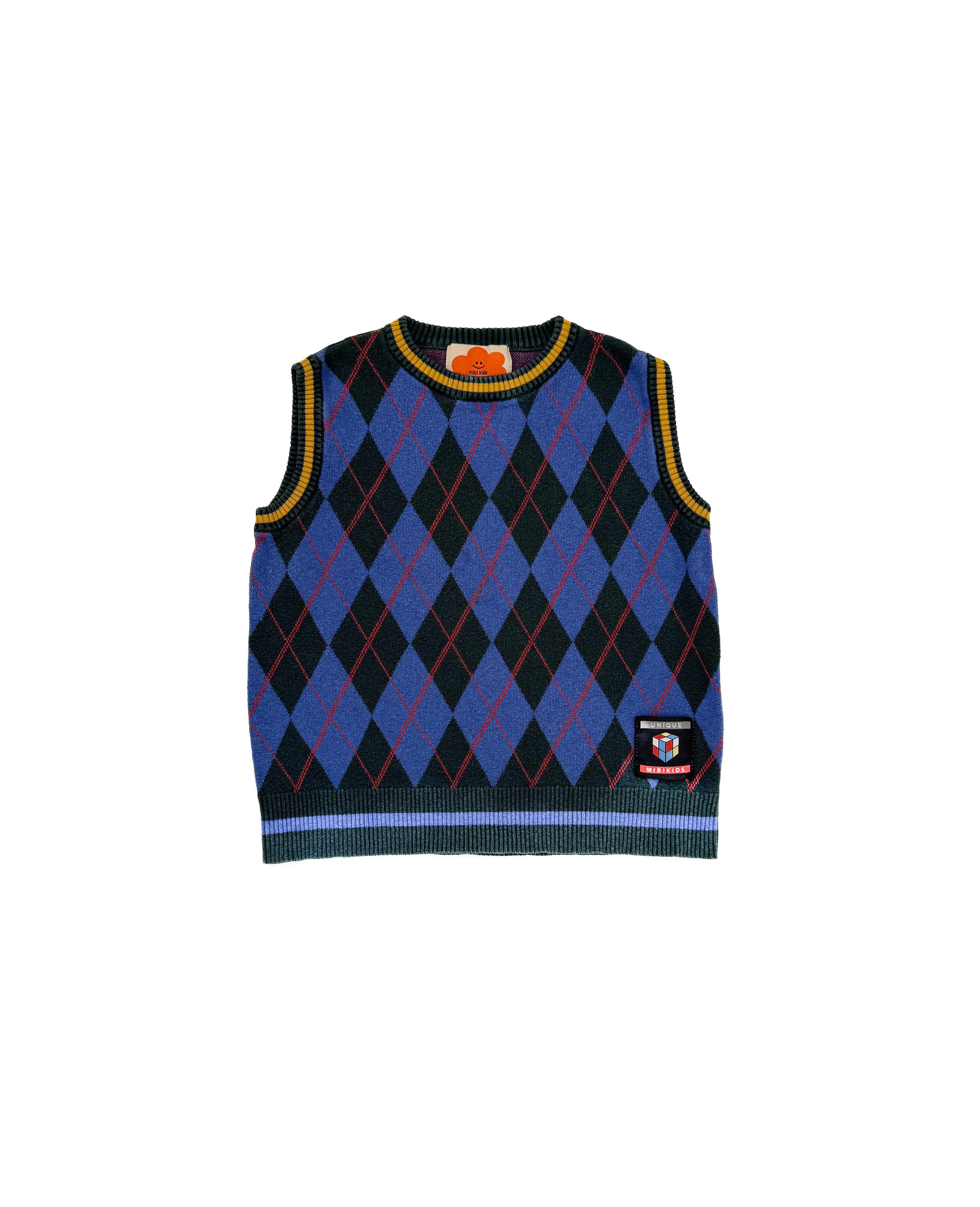 Mibi Kids Argyle Sweater Vest (size 5/6)