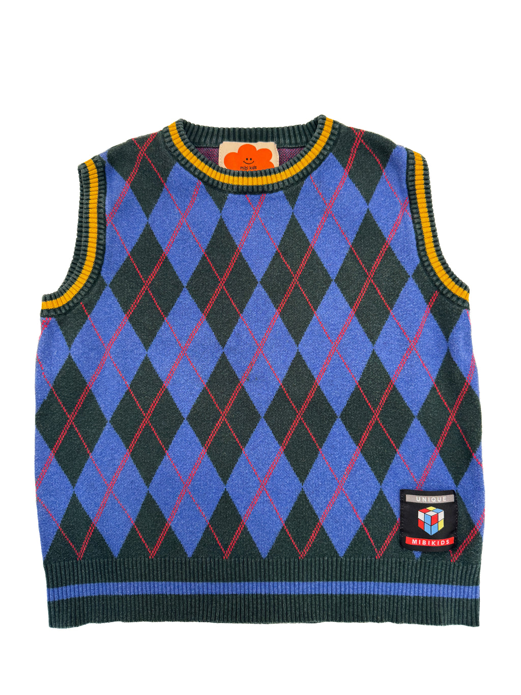 Mibi Kids Argyle Sweater Vest (size 5/6)