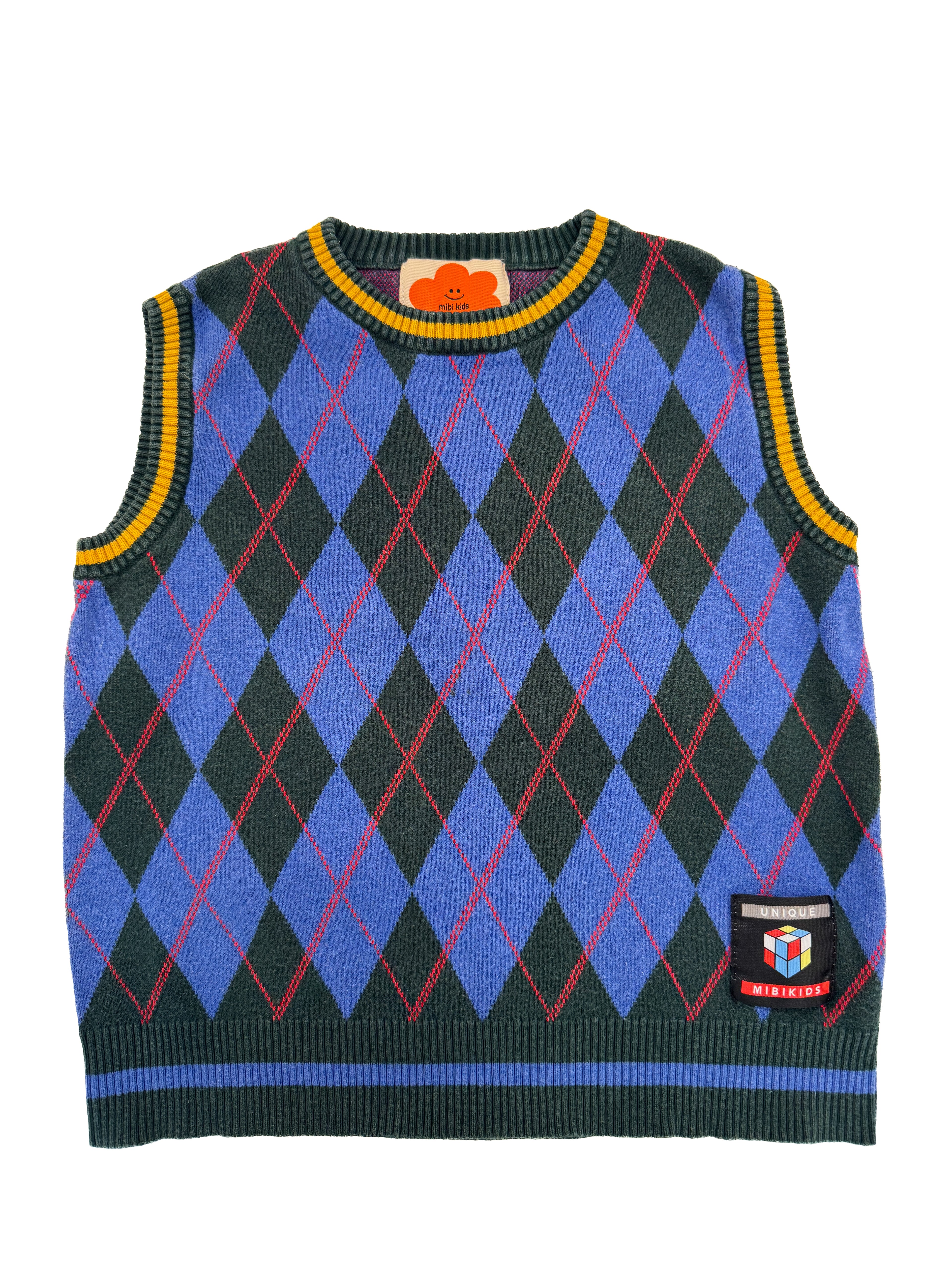 Mibi Kids Argyle Sweater Vest (size 5/6)