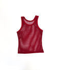 Vintage Rasta Red Mesh Tank Top (size 6/8)