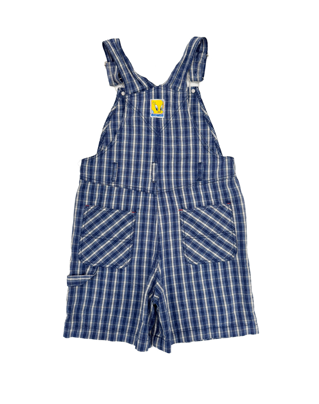Vintage 1999 Looney Tunes Plaid Overalls (size 10)
