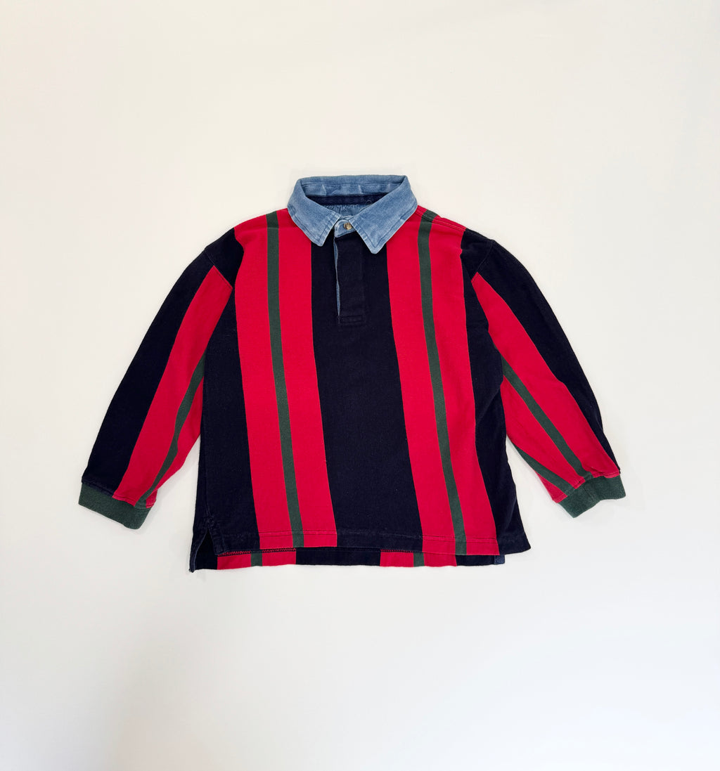 Vintage 90s Long Sleeve Polo (size 4)