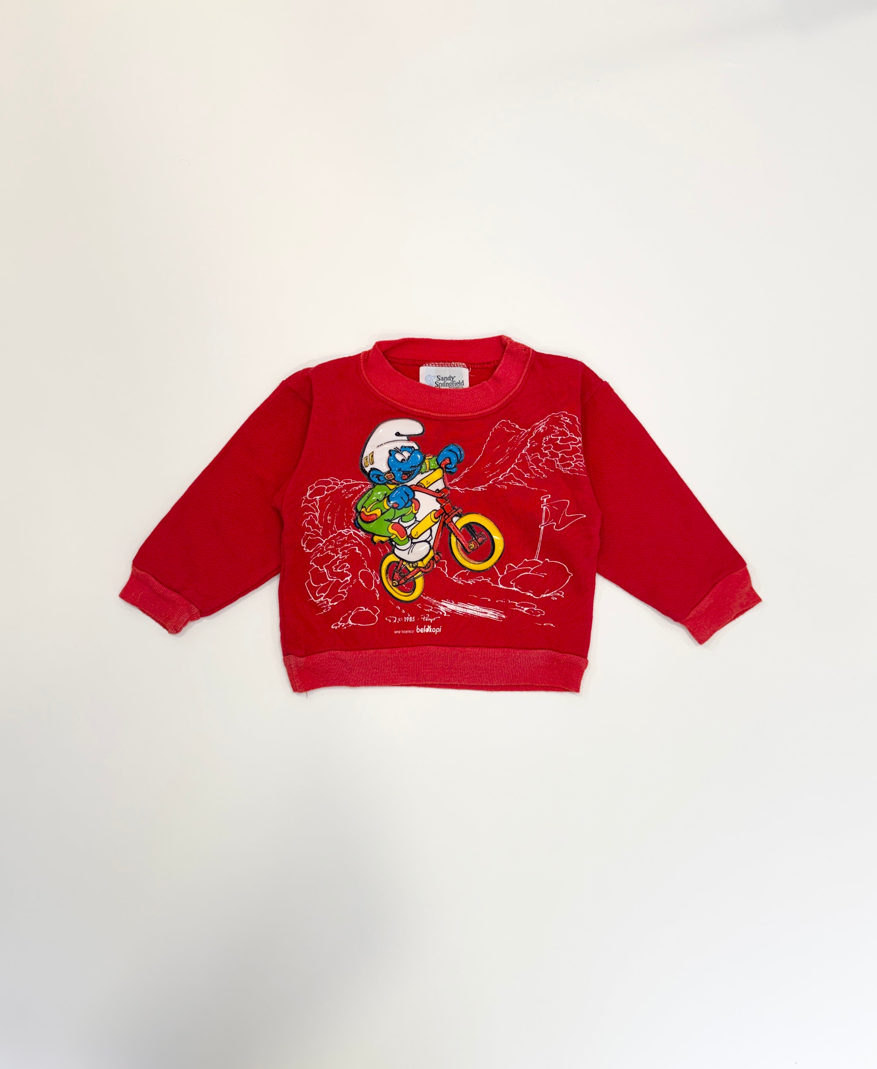 Vintage 80s Smurf Bmx Squeaker Crewneck (size 1/2)