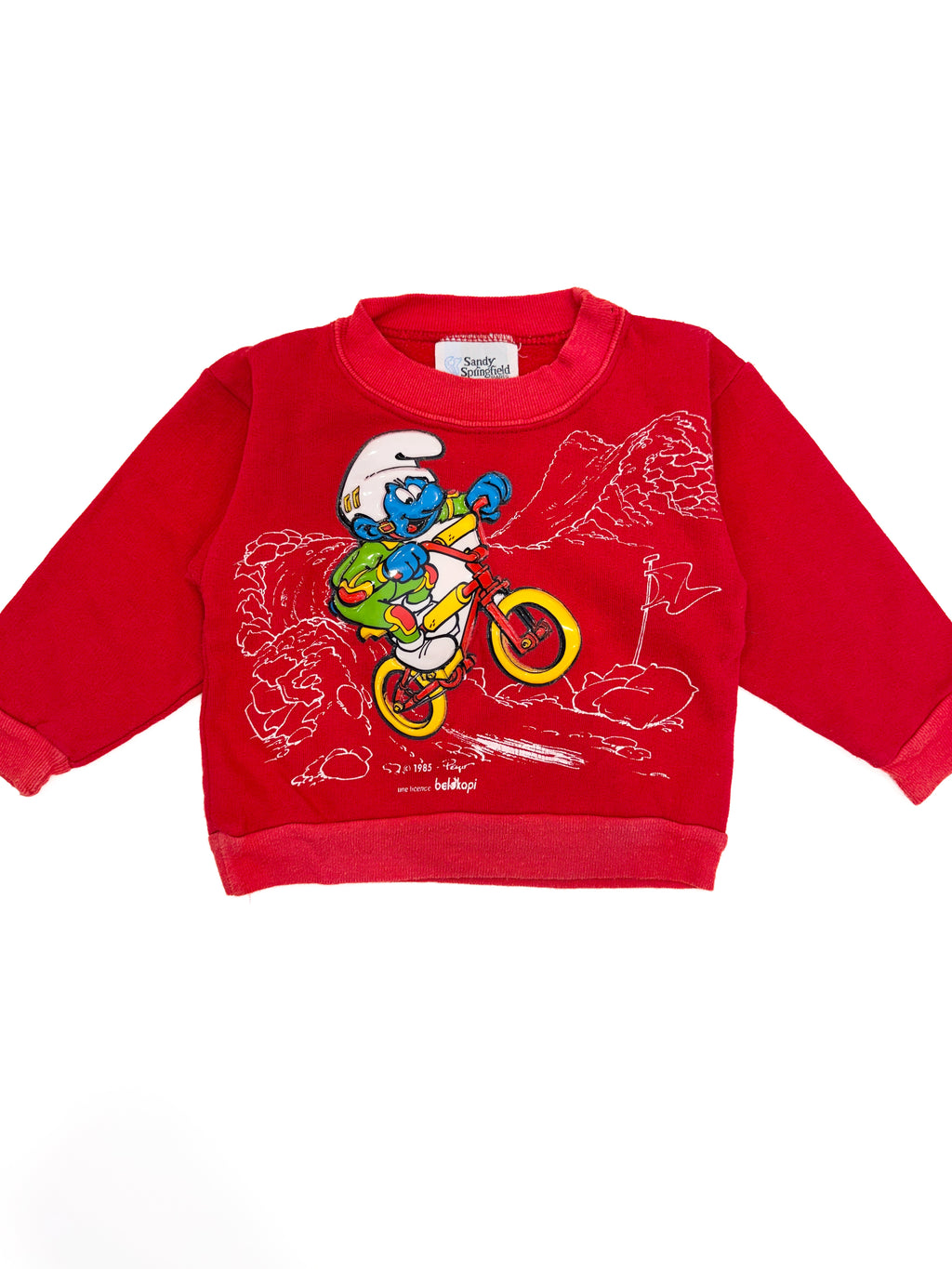 Vintage 80s Smurf Bmx Squeaker Crewneck (size 1/2)