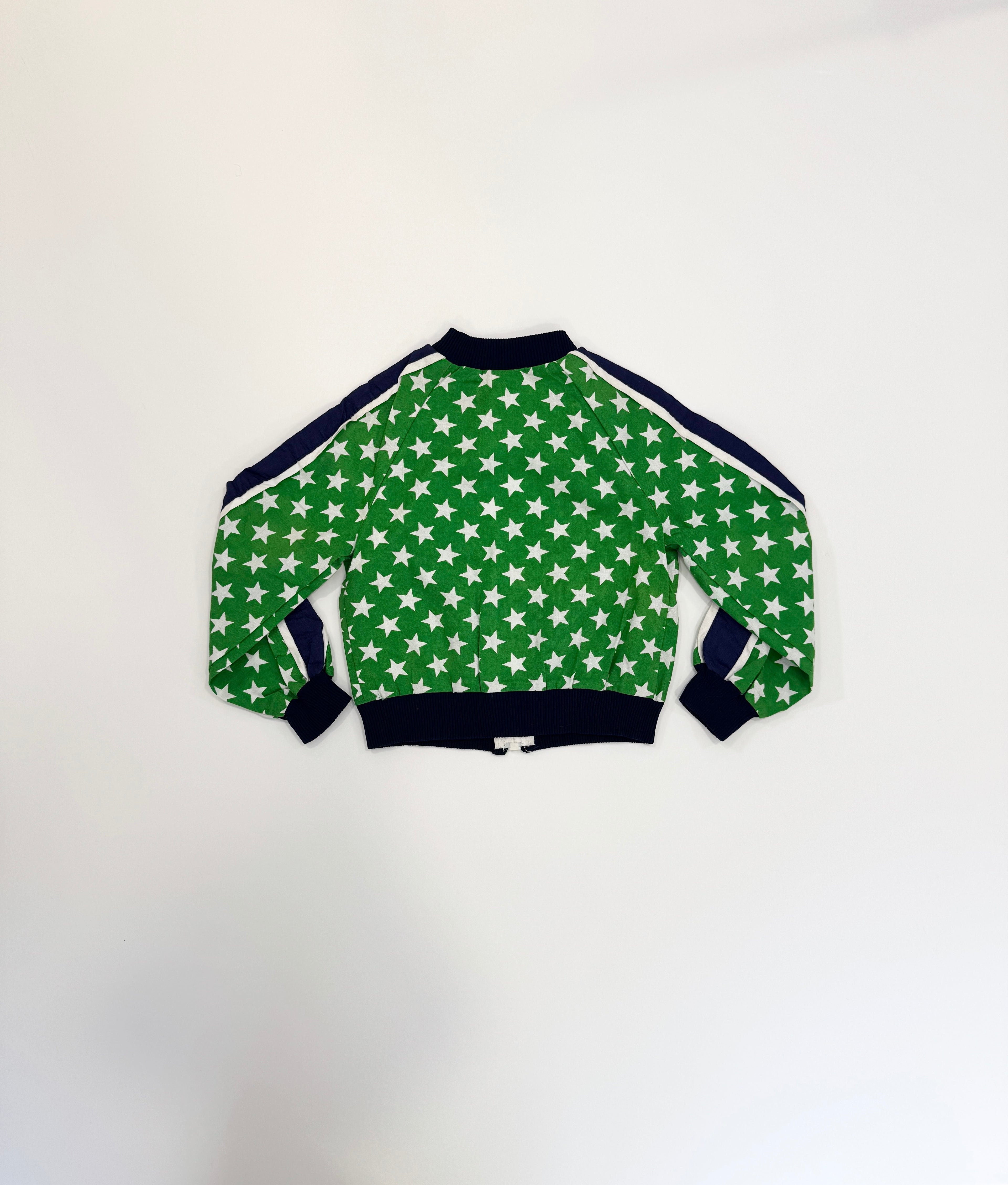 Vintage 80s Star Print Football Jacket (size 2)