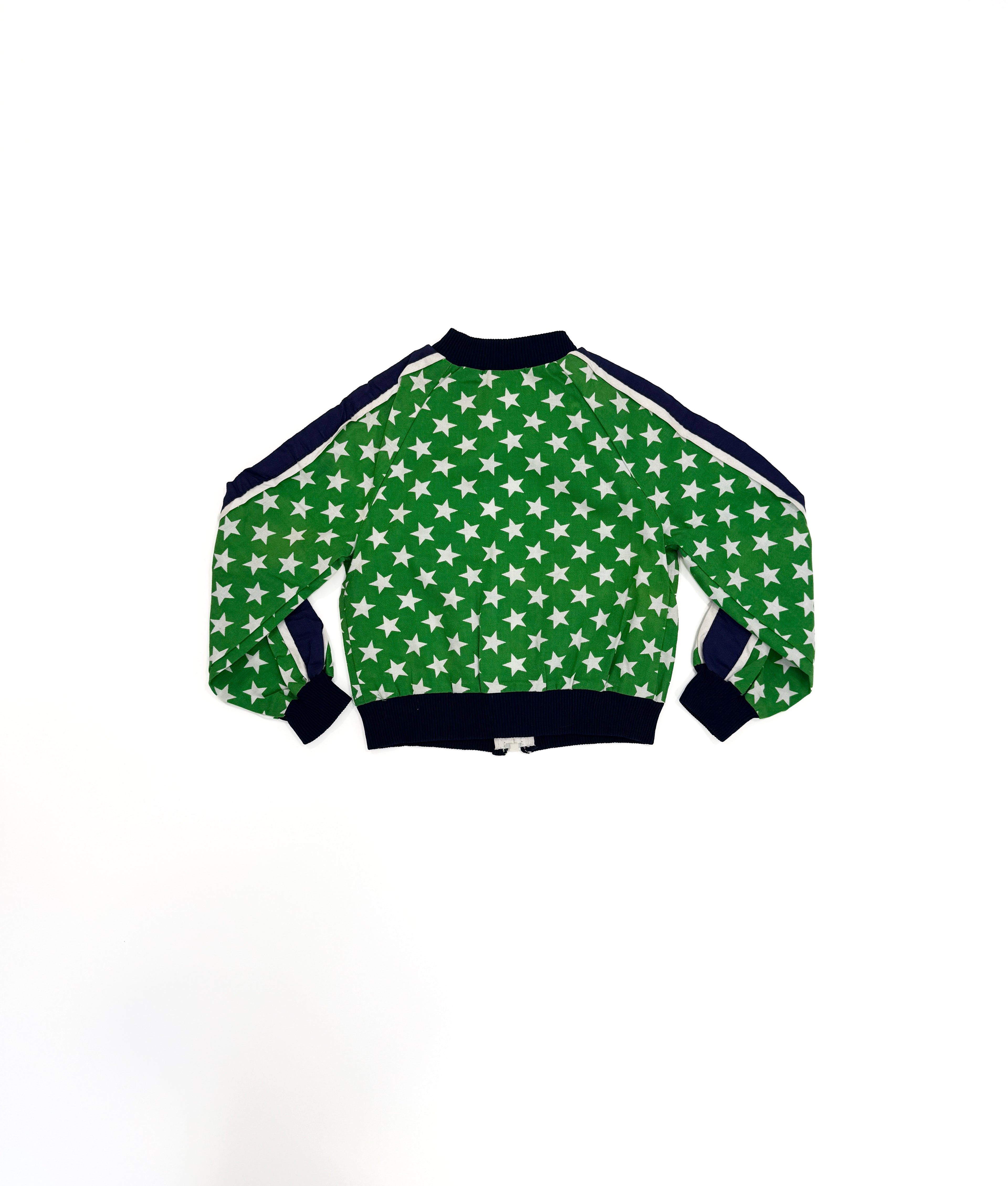 Vintage 80s Star Print Football Jacket (size 2)