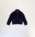 Vintage 70s Navy Zip Jacket (size 3/4)