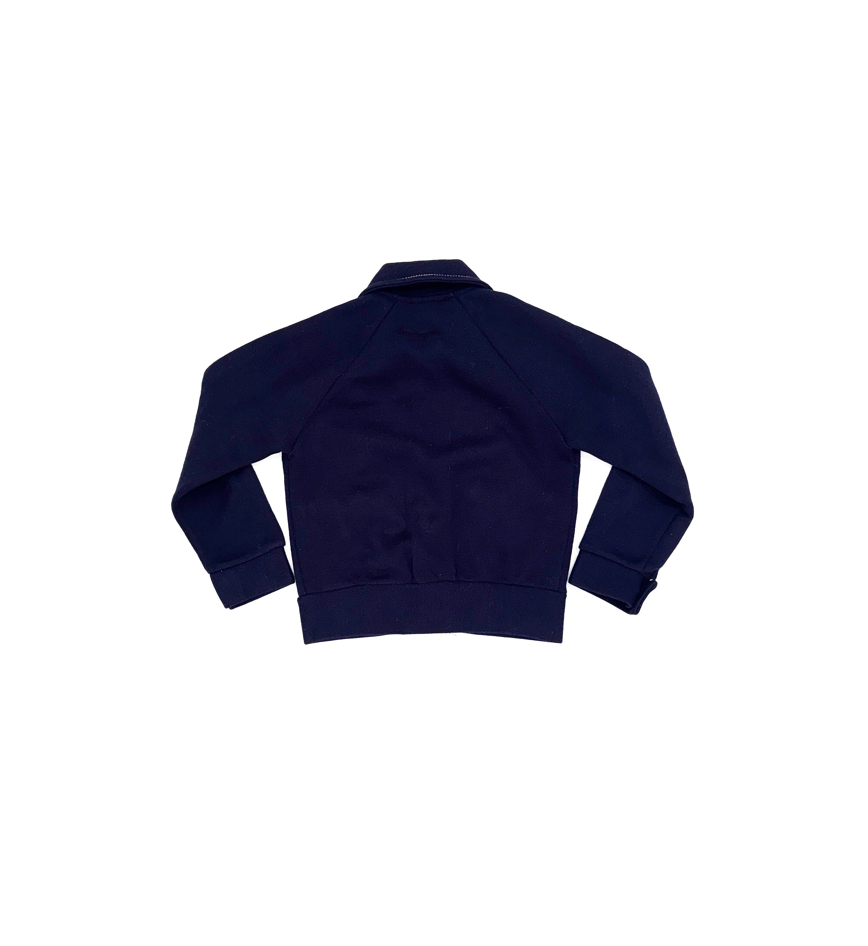 Vintage 70s Navy Zip Jacket (size 3/4)