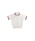 Vintage 80s Dujardin French Stripe Polo Shirt (size 2/3)
