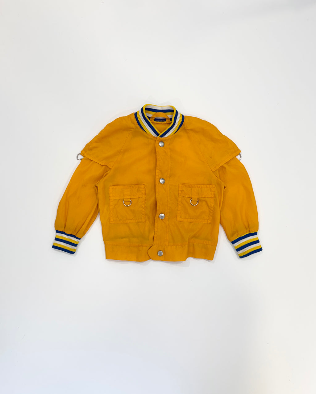 Vintage 80s Nylon Varsity Jacket (size 2)