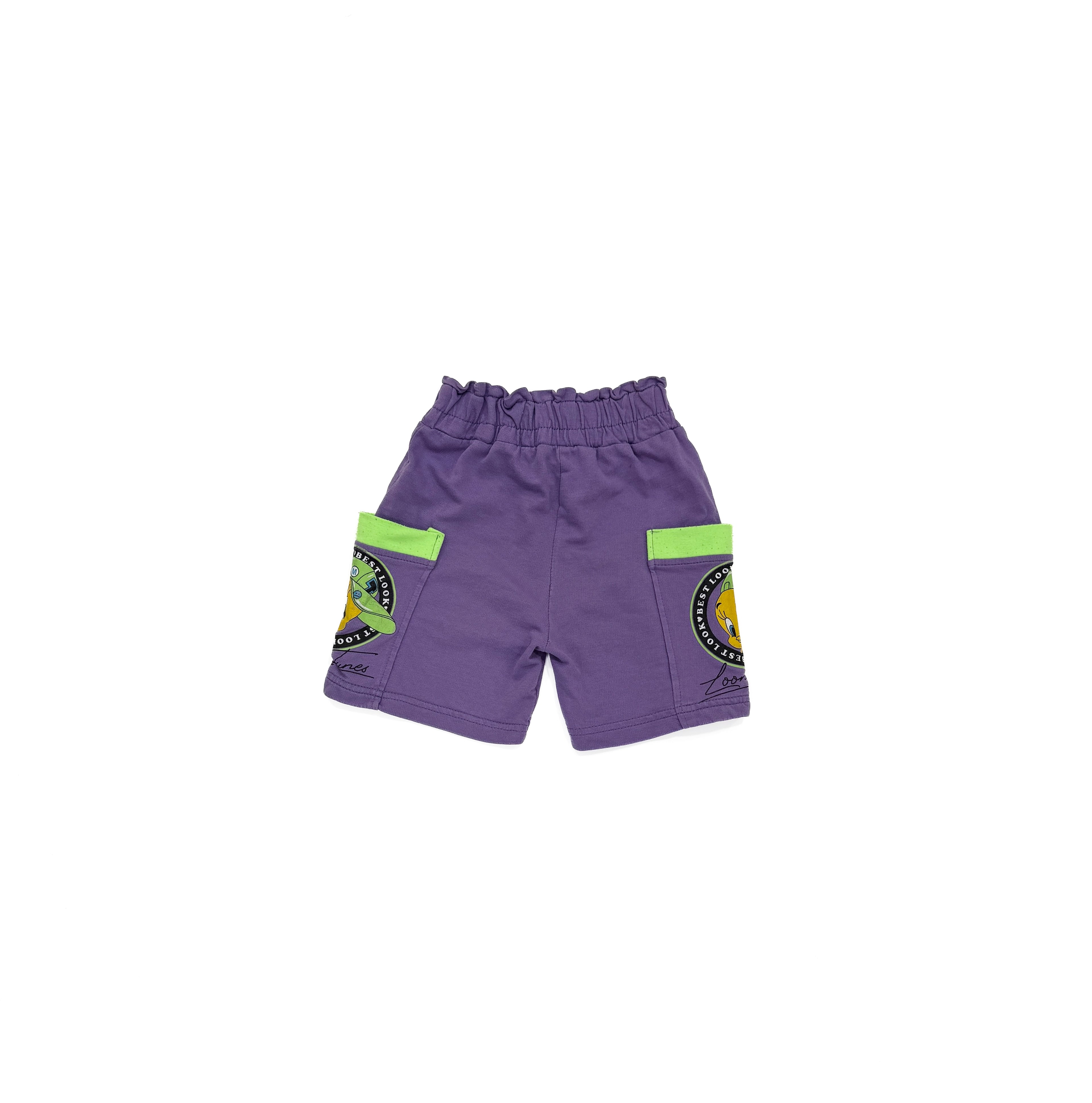 Vintage 90s Tweety Purple Sweat Shorts (size 4/6)